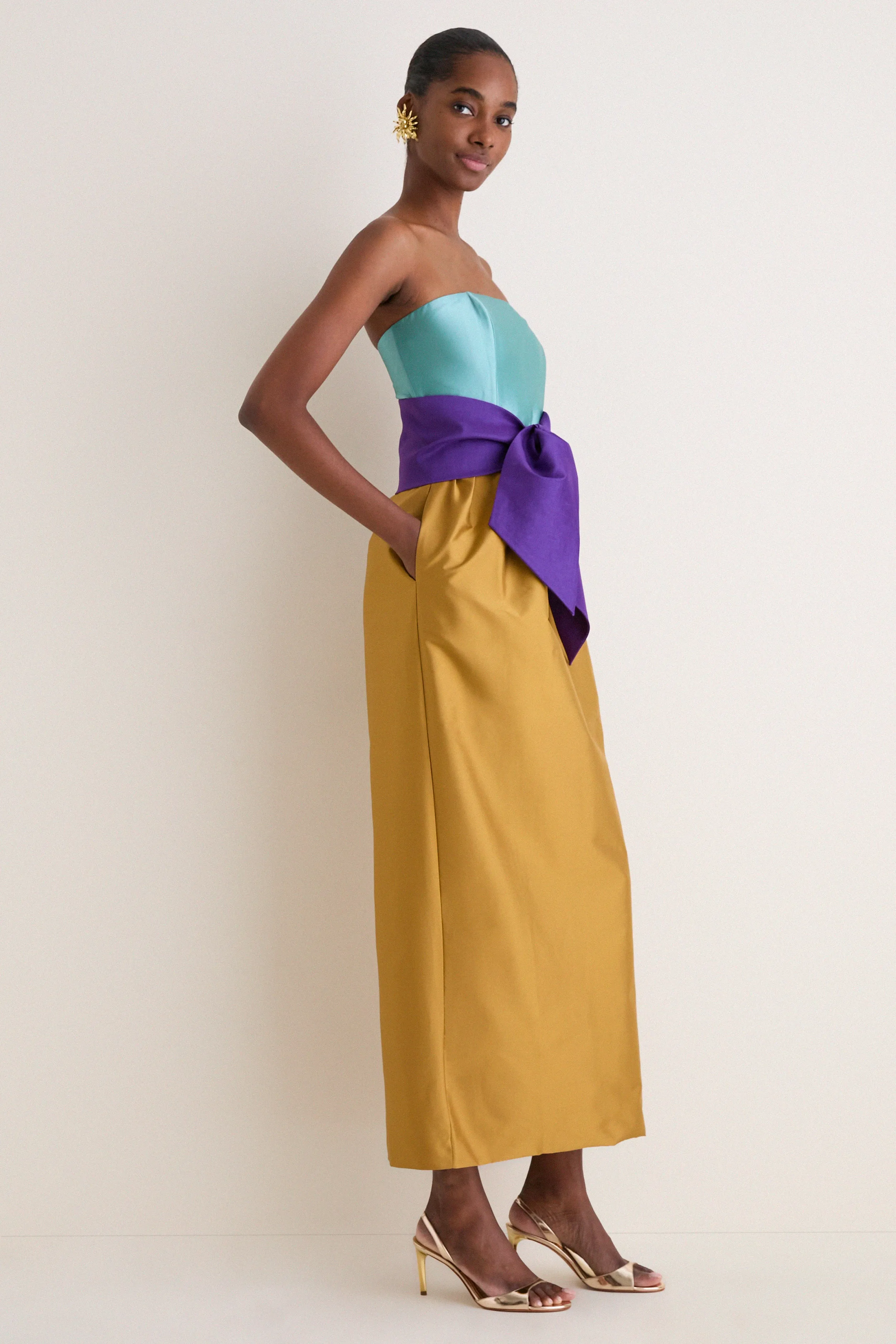 Ochre Structured Maxi Dress sold by Tuckernuck product image thumbnail 3