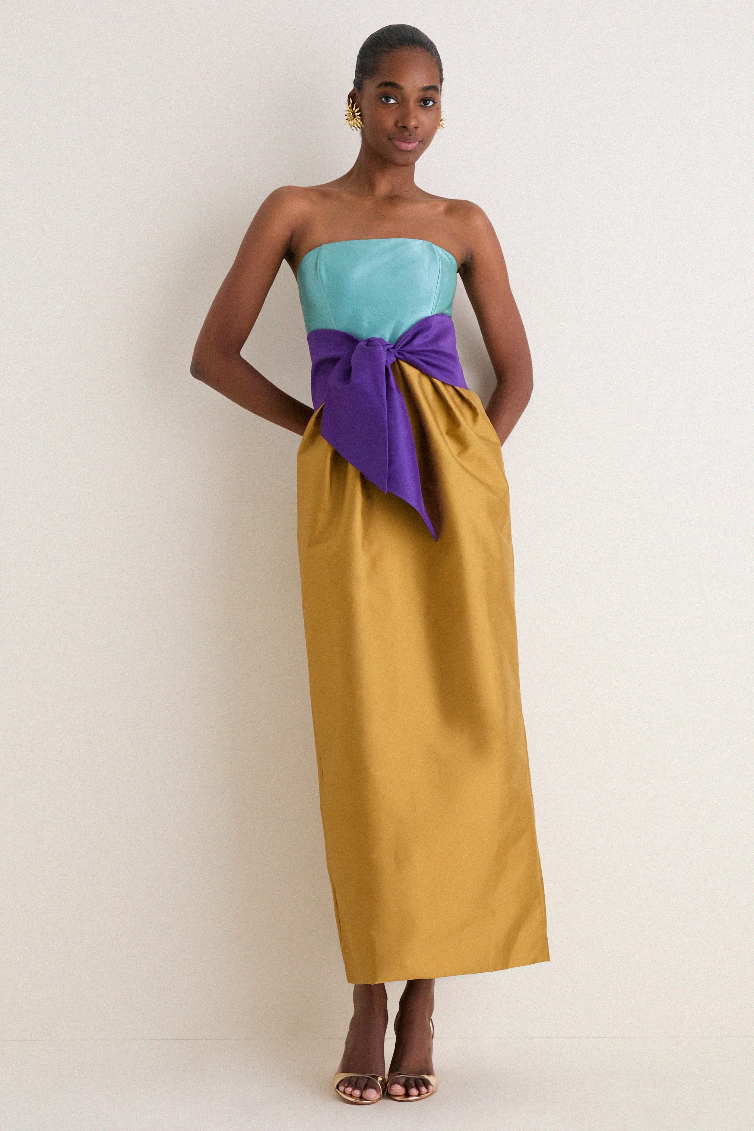 Ochre Structured Maxi Dress sold by Tuckernuck