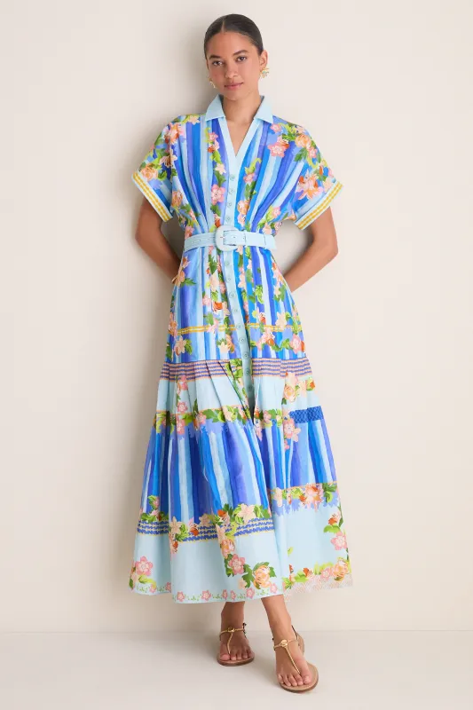 Floral River Riya-B Midi Dress made by SALONI