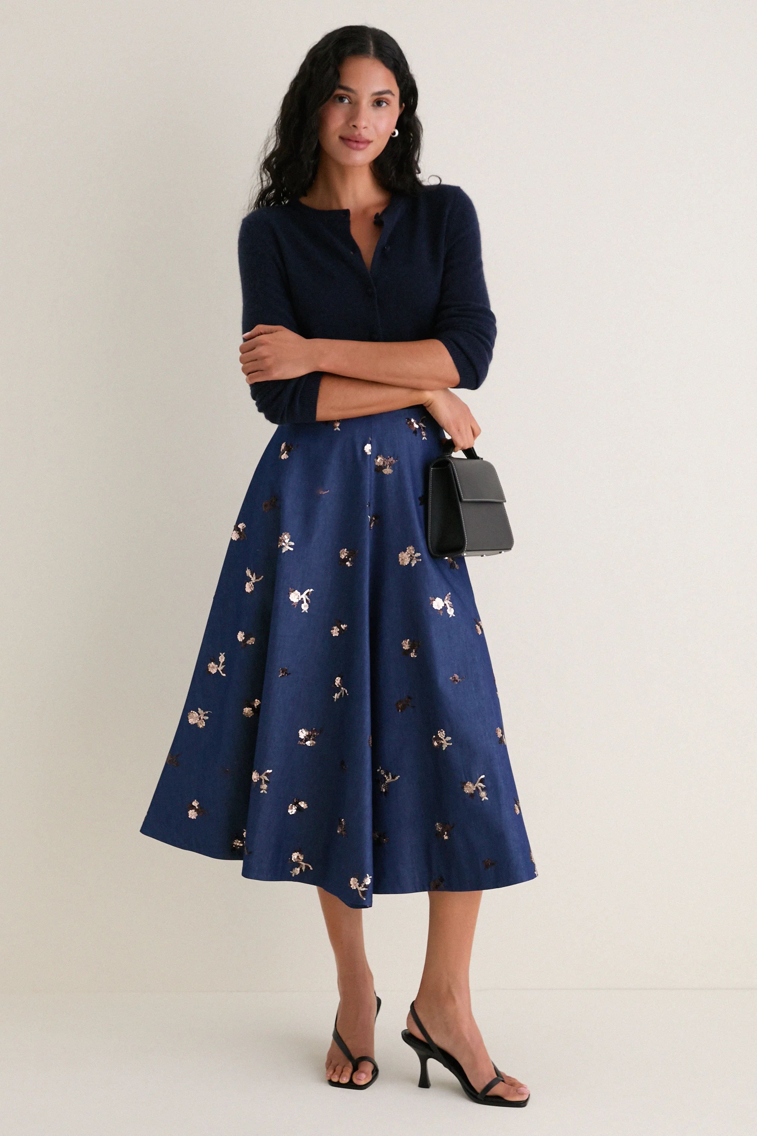 Midnight Varda Midi Skirt sold by Tuckernuck product image thumbnail 2