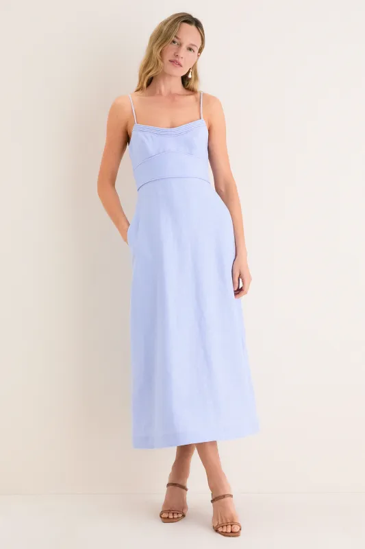 Sky Luna Midi Dress made by Zimmermann