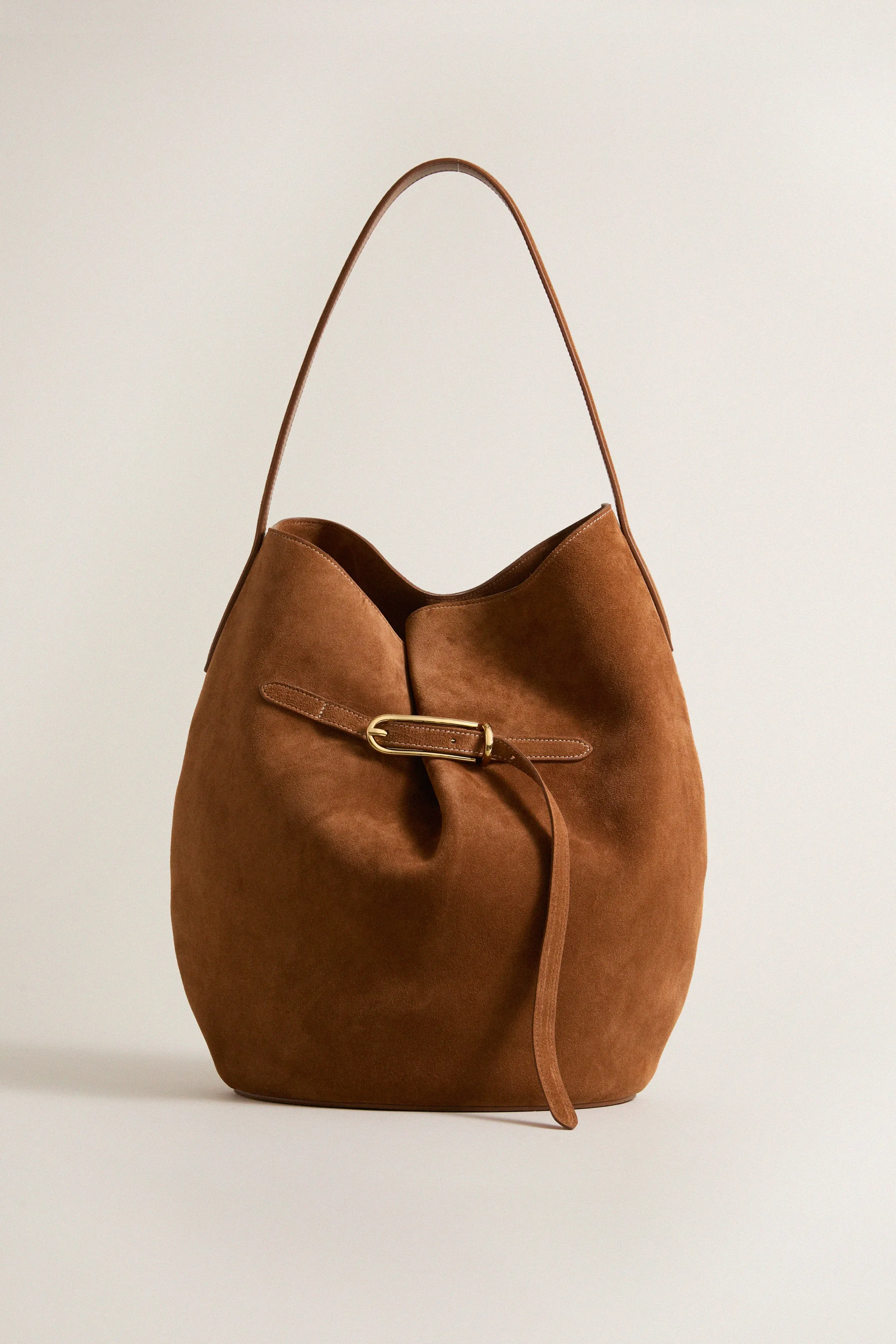 Saddle Brown Large Belted Buckle Bag sold by Tuckernuck