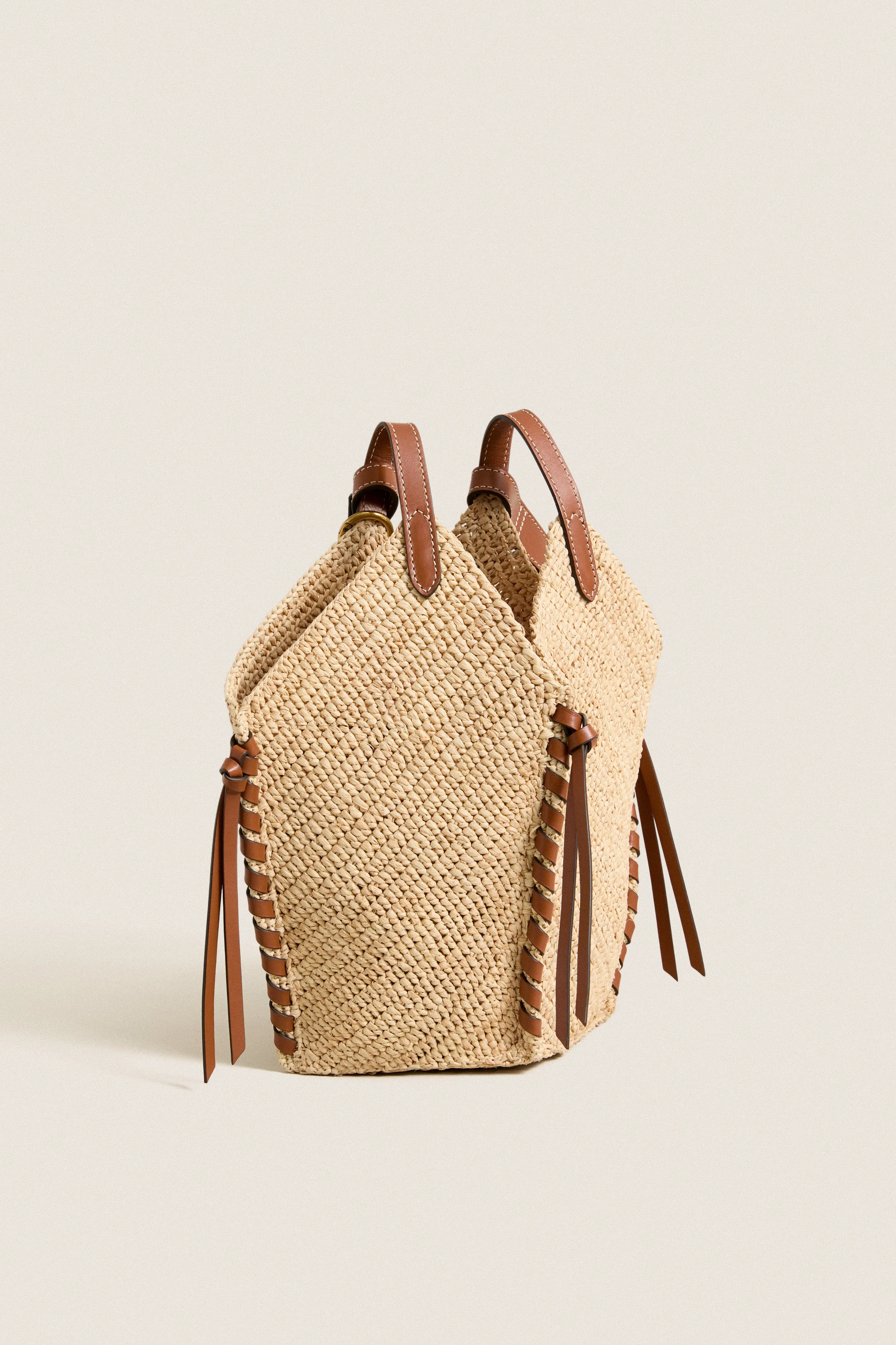 Natural and Cognac Tampa Mini Bag sold by Tuckernuck product image thumbnail 5