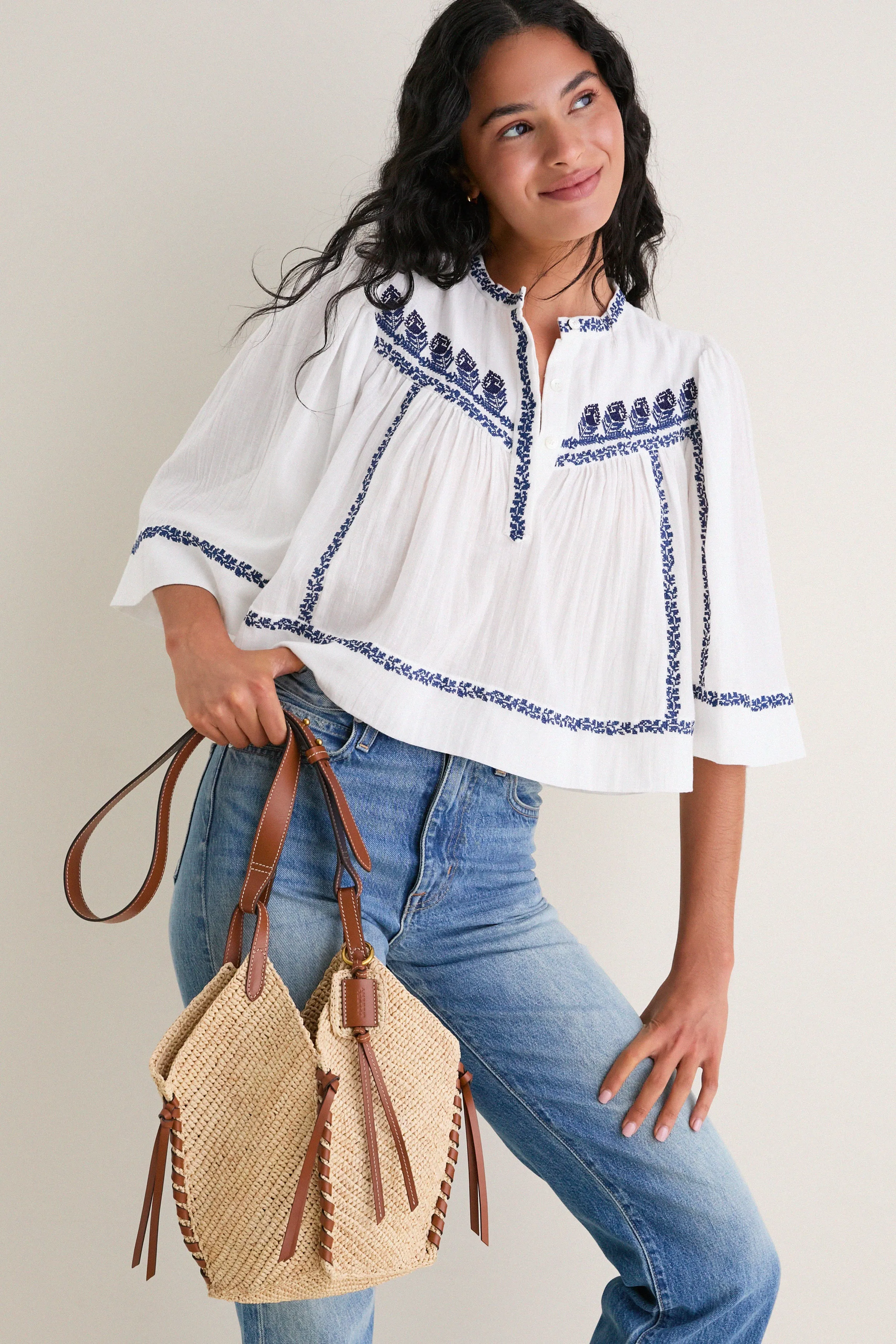 Natural and Cognac Tampa Mini Bag sold by Tuckernuck product image thumbnail 2