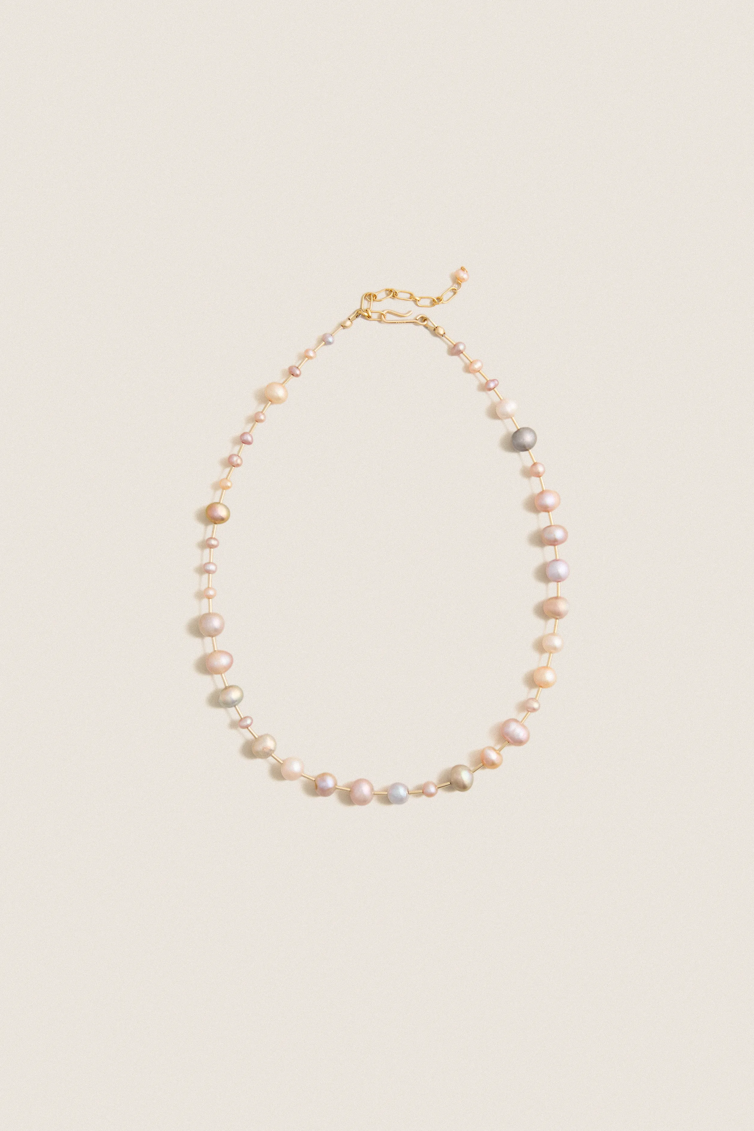 Pink Pearl Golden Rod Necklace sold by Tuckernuck