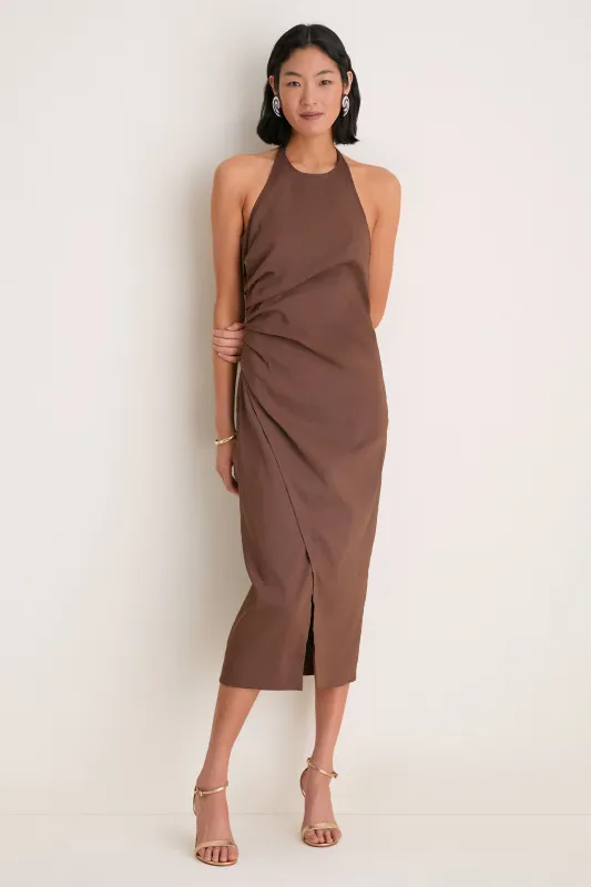 Milk Chocolate Sylvie Dress made by A.L.C.