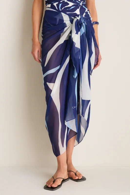 Bria Azul Luana Sarong made by Cala de la Cruz