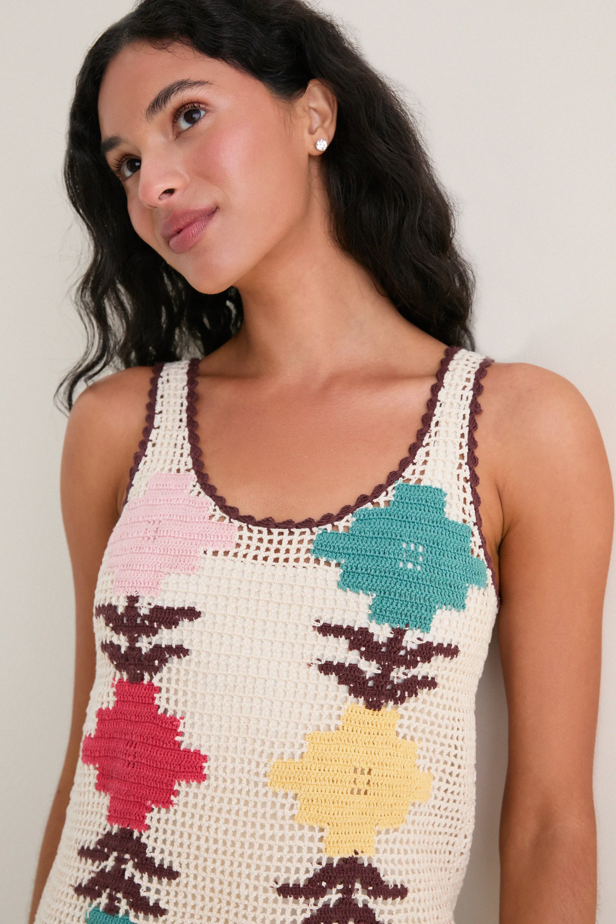 Off White Tyler Daisy Chain Dress sold by Tuckernuck product image thumbnail 5