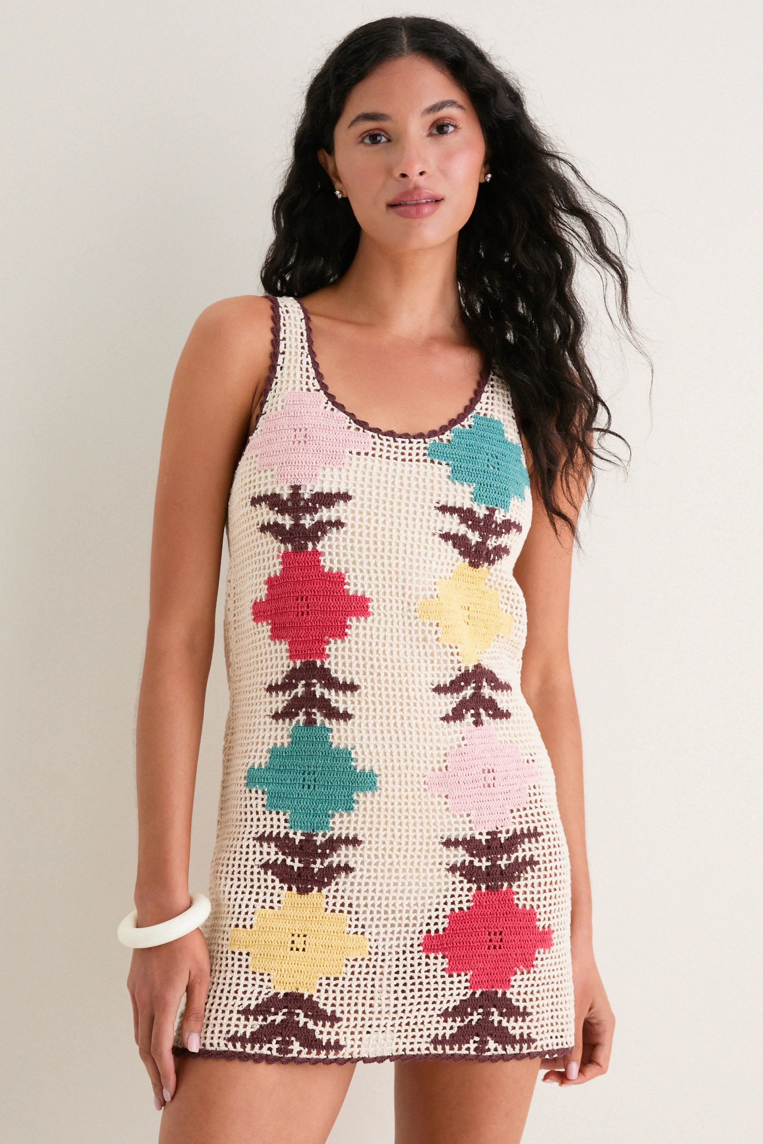 Off White Tyler Daisy Chain Dress sold by Tuckernuck product image thumbnail 2