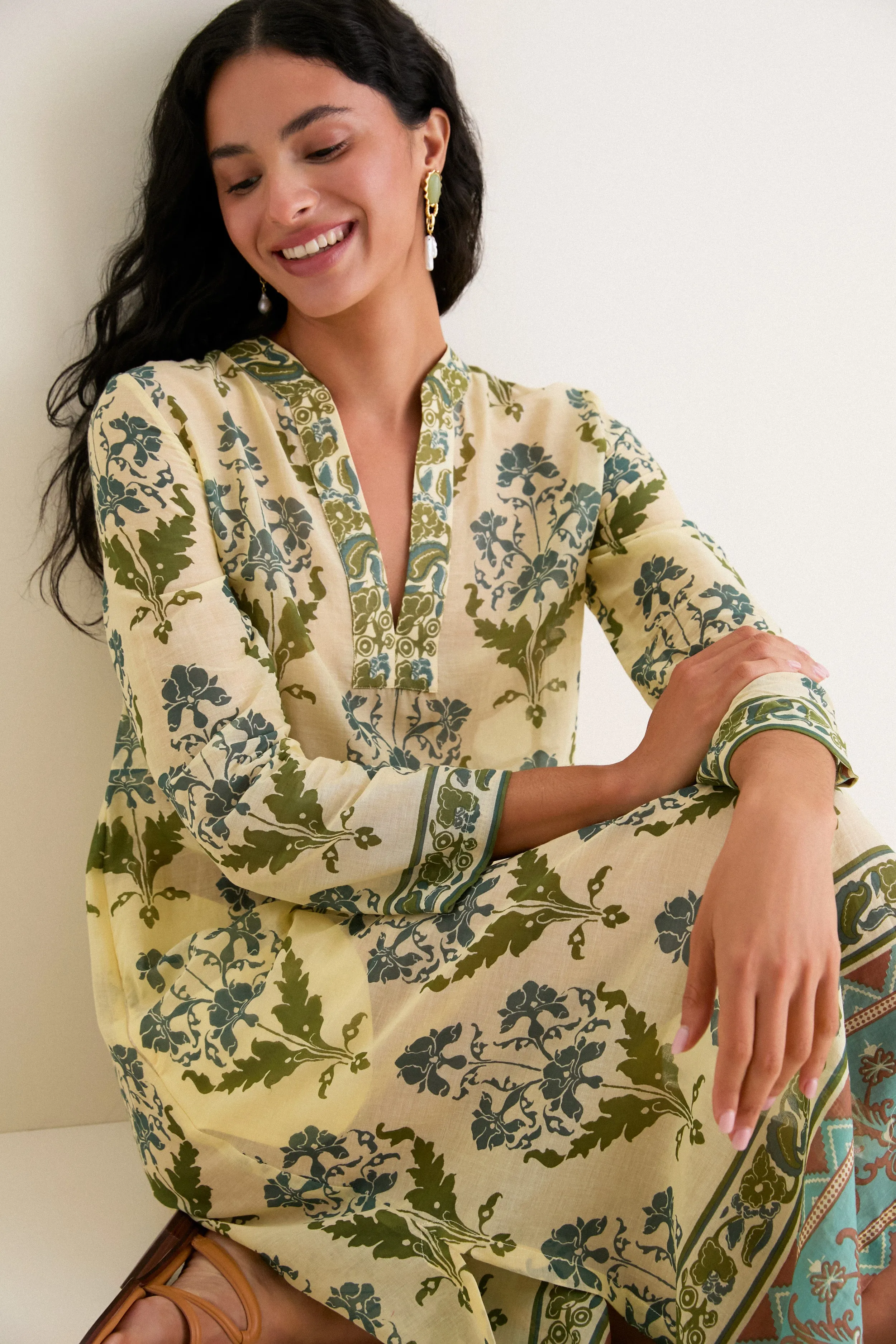 Green Giada Caftan sold by Tuckernuck product image thumbnail 2