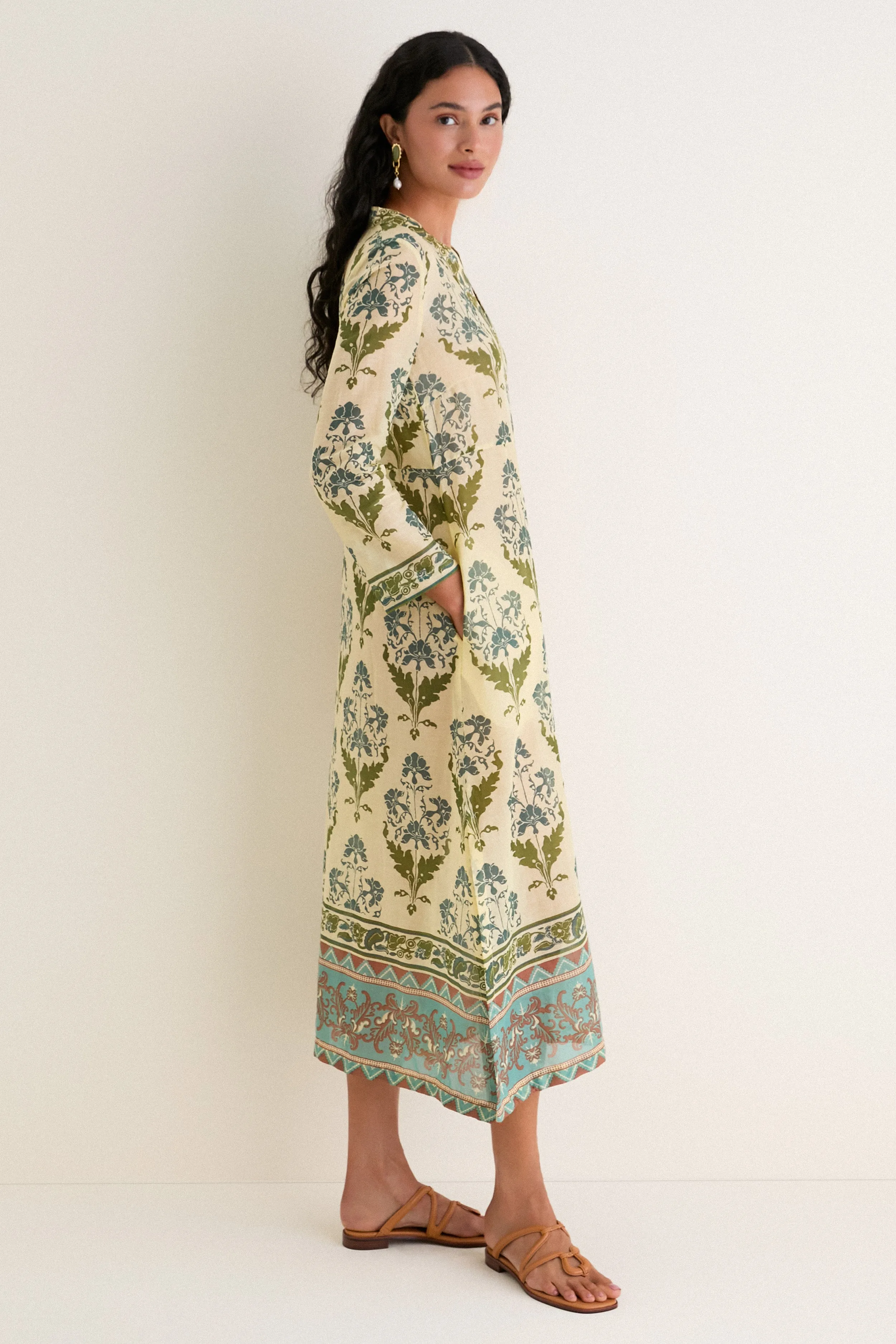Green Giada Caftan sold by Tuckernuck product image thumbnail 4
