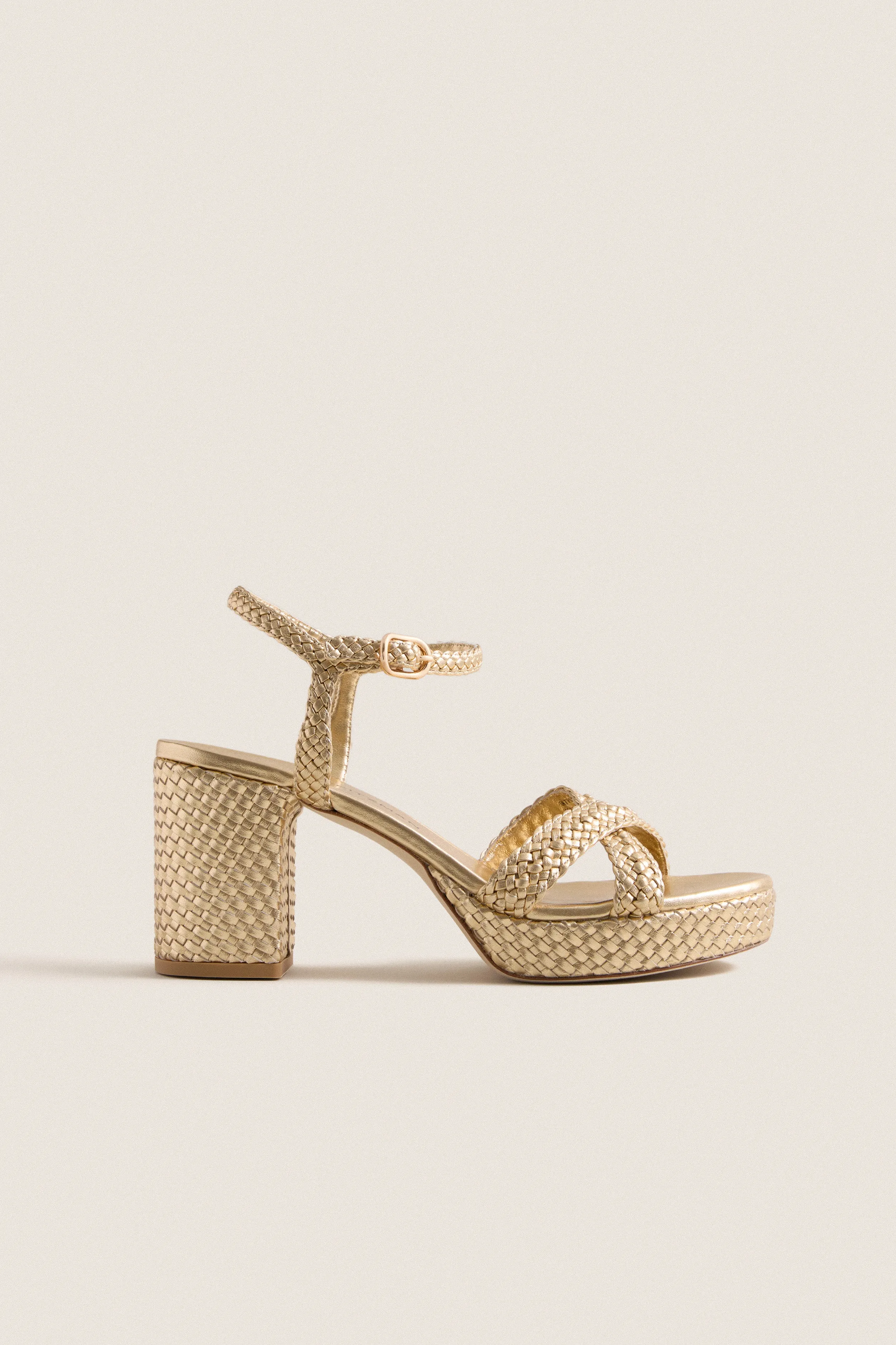 Golden Dayna Woven Platform 80 Heels sold by Tuckernuck product image thumbnail 5