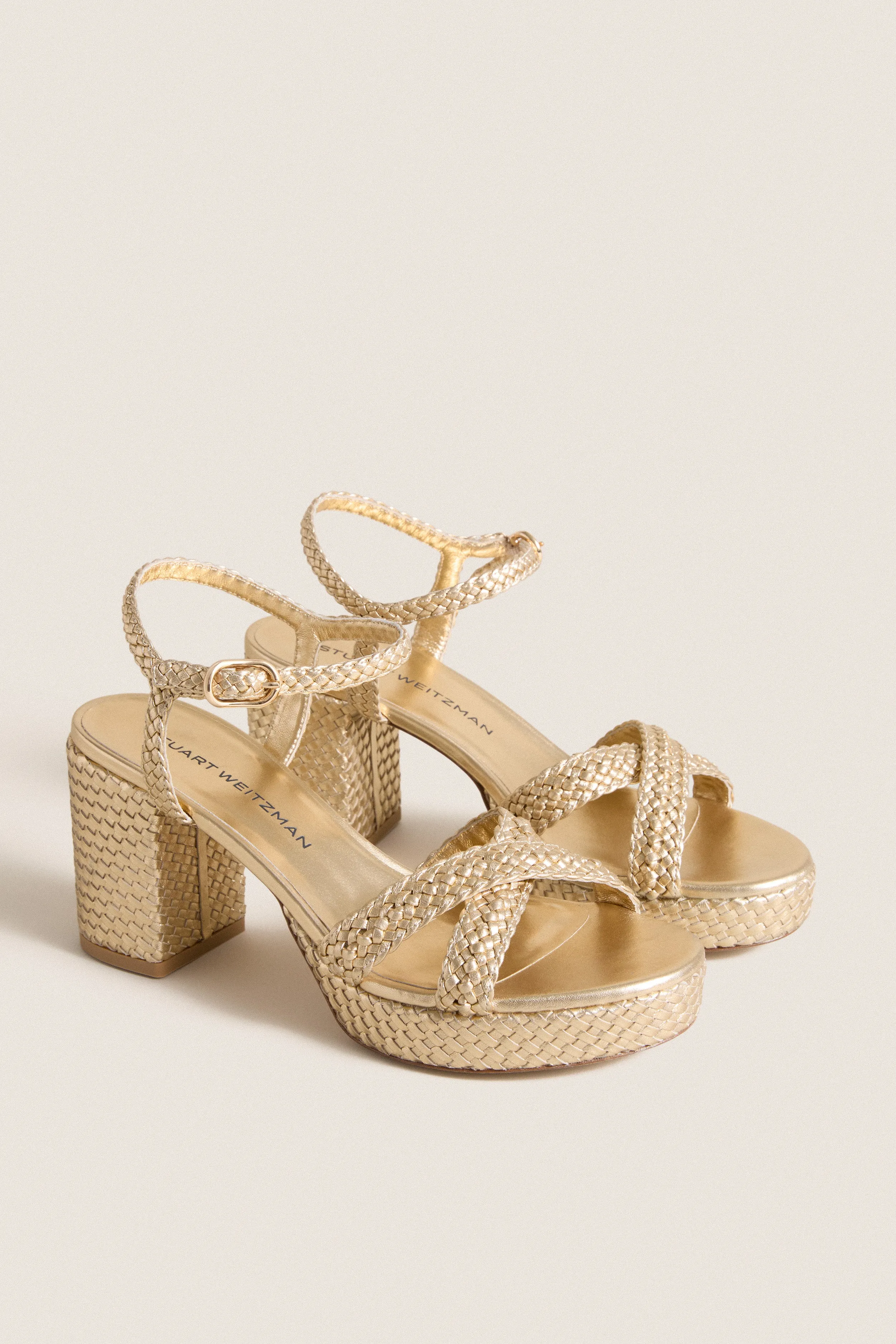 Golden Dayna Woven Platform 80 Heels sold by Tuckernuck product image thumbnail 4