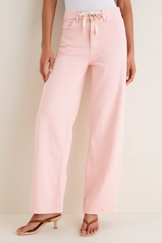 Peachy High Rise Luna Relaxed Jean made by Le Jean