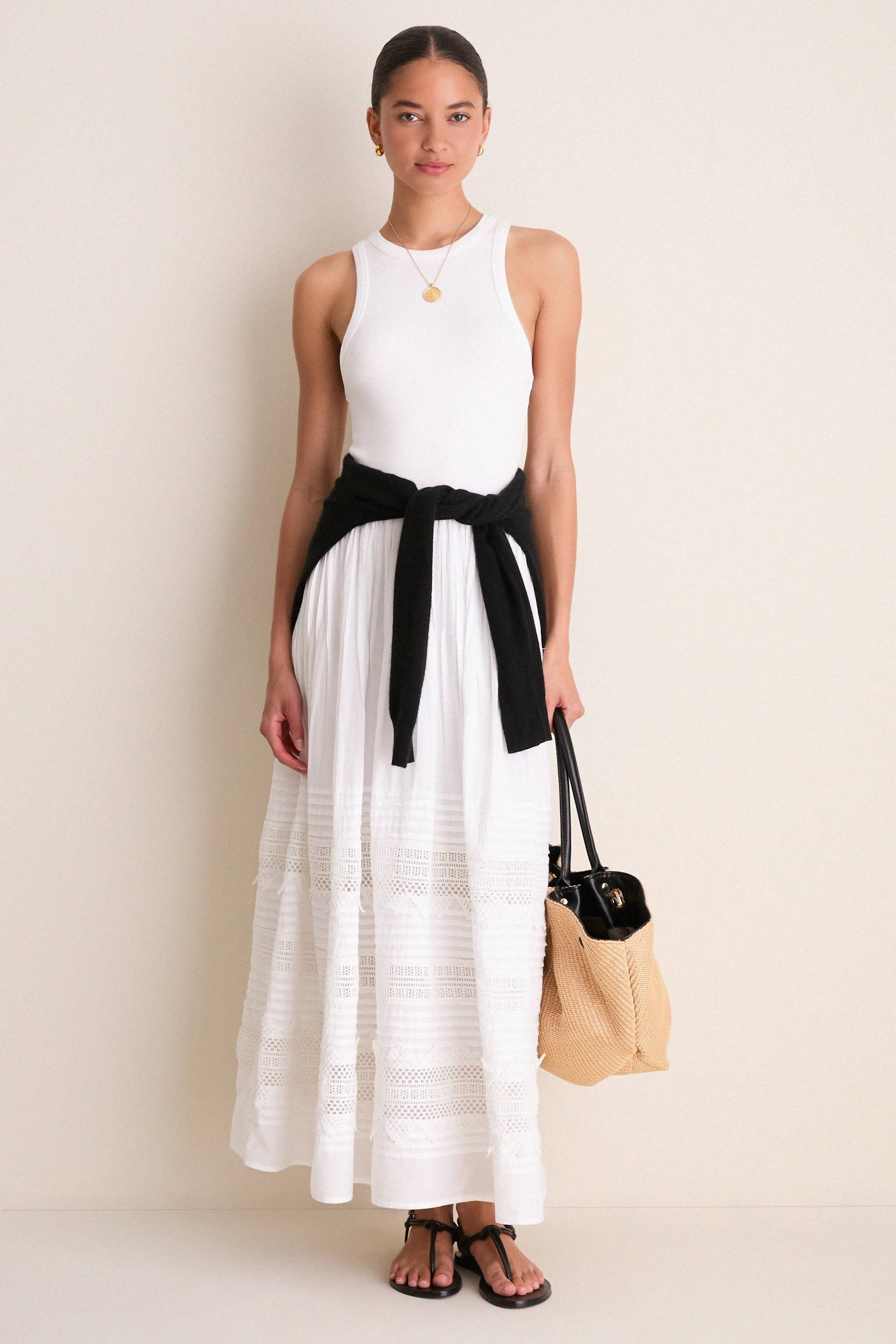 Natural Black Kaia Straw Tote sold by Tuckernuck product image thumbnail 3