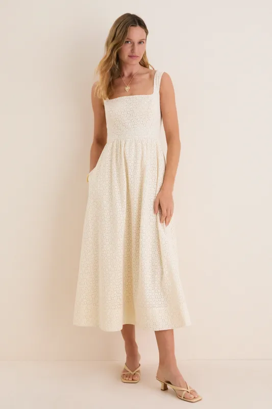 Porcelain Eyelet Esme Dress made by Tuckernuck