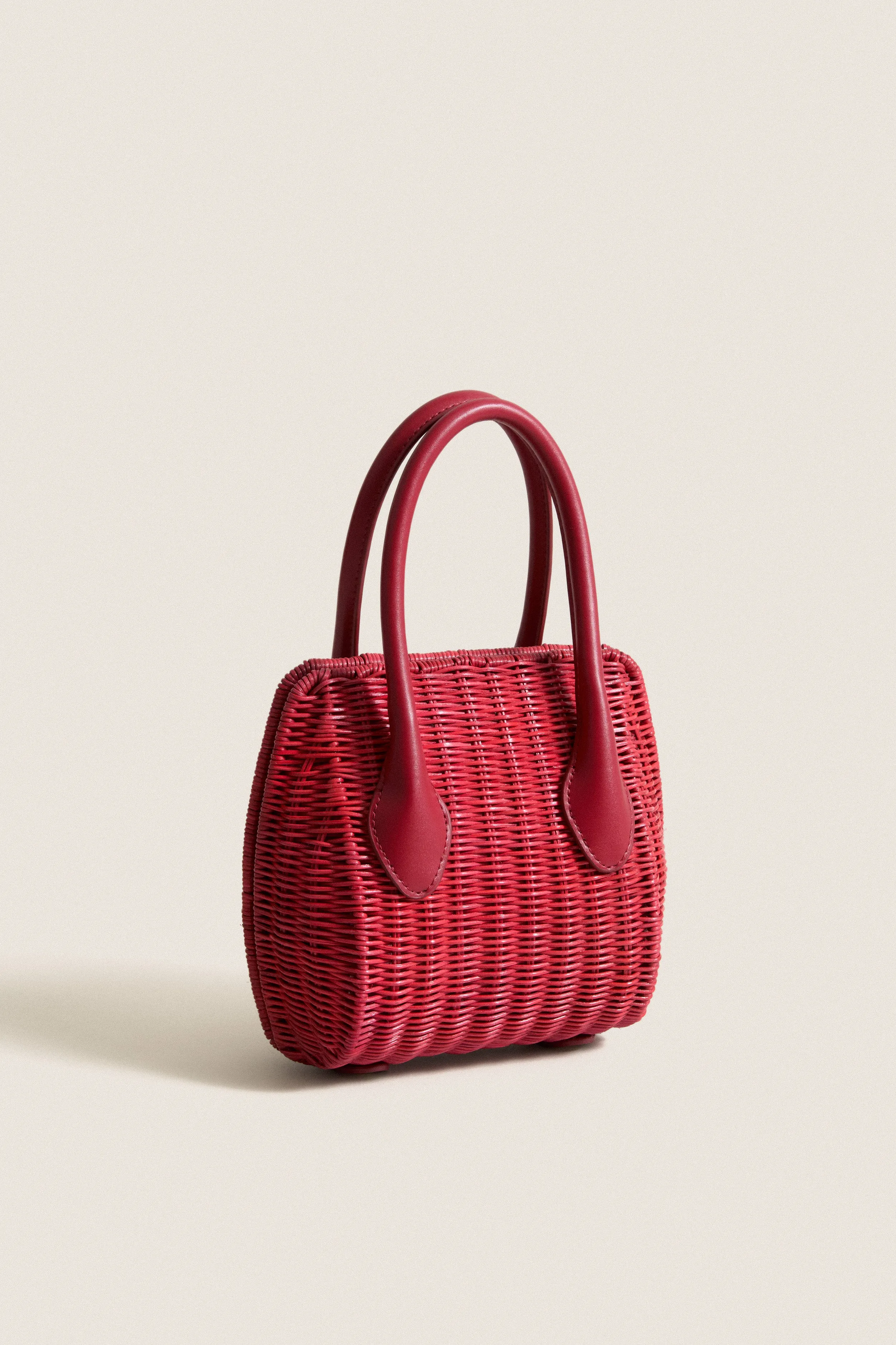 Cherry Wicker Wave Top Handle Bag sold by Tuckernuck product image thumbnail 4