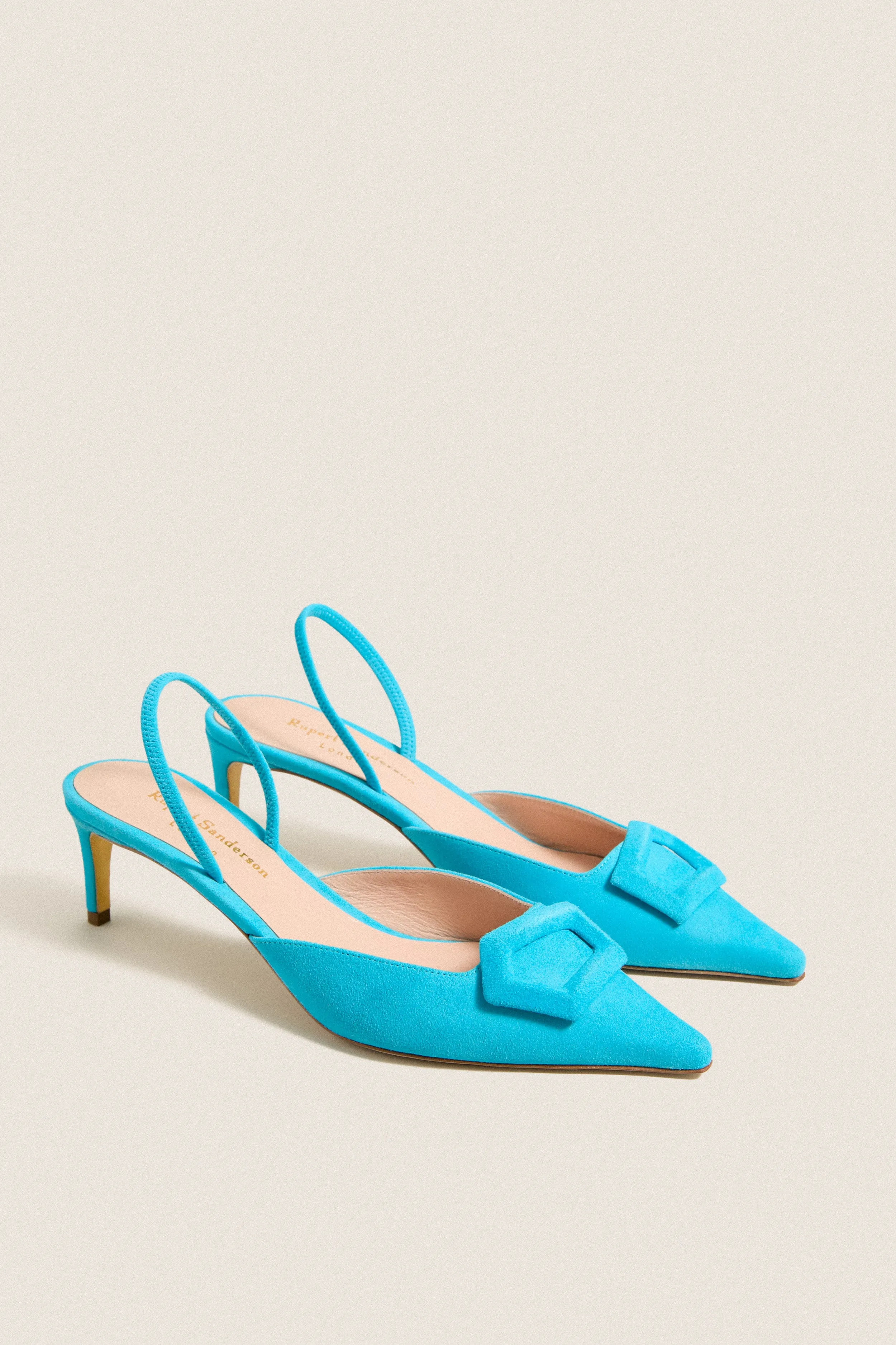 Lagoon Suede Aminita Heels with Covered Cubic sold by Tuckernuck product image thumbnail 4