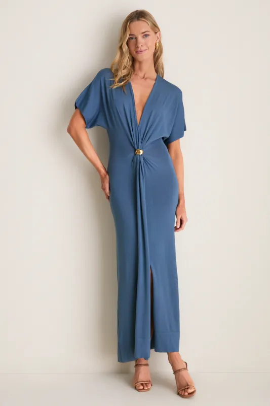 Ash Blue Rena Midi Dress made by Altuzarra
