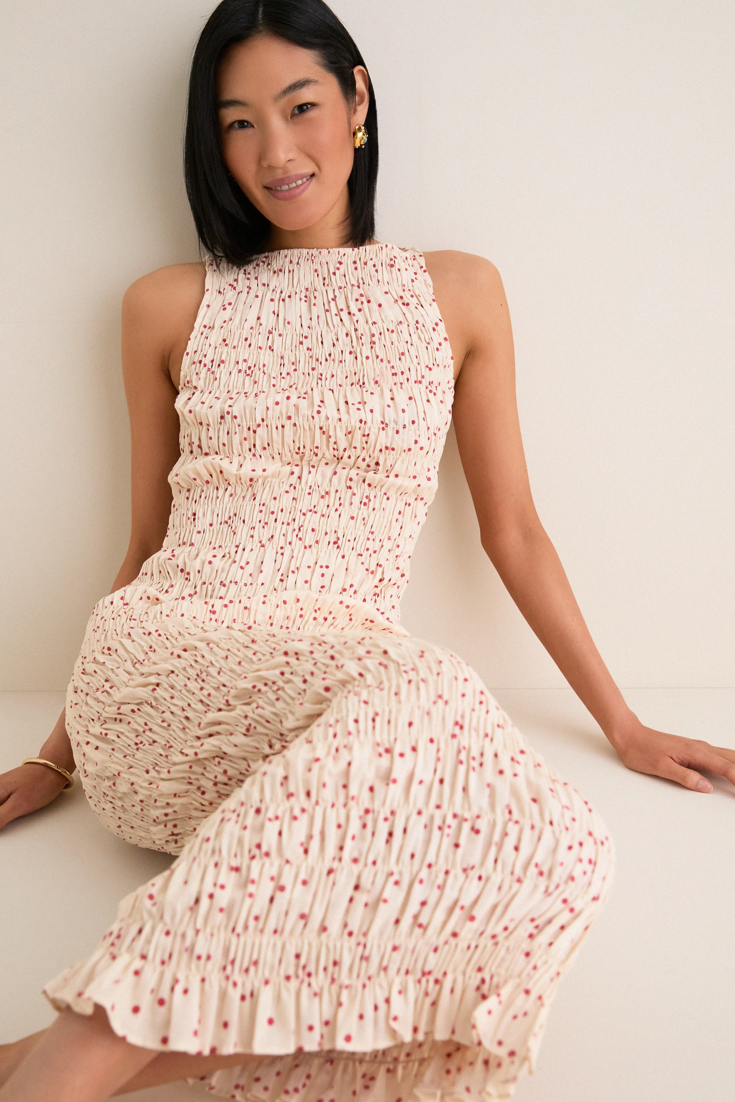 Linnea Dot Panna Sorella Midi Dress sold by Tuckernuck product image thumbnail 2