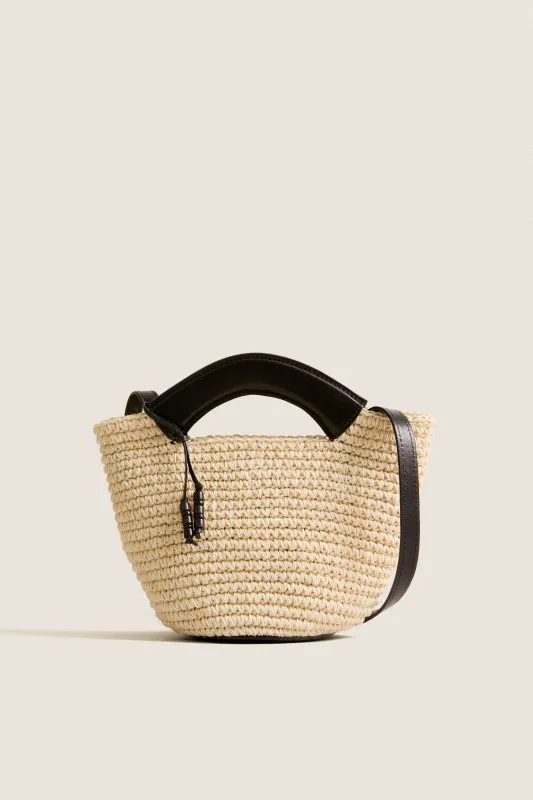 Black Natural Fique Small Shopper made by Hunting Season