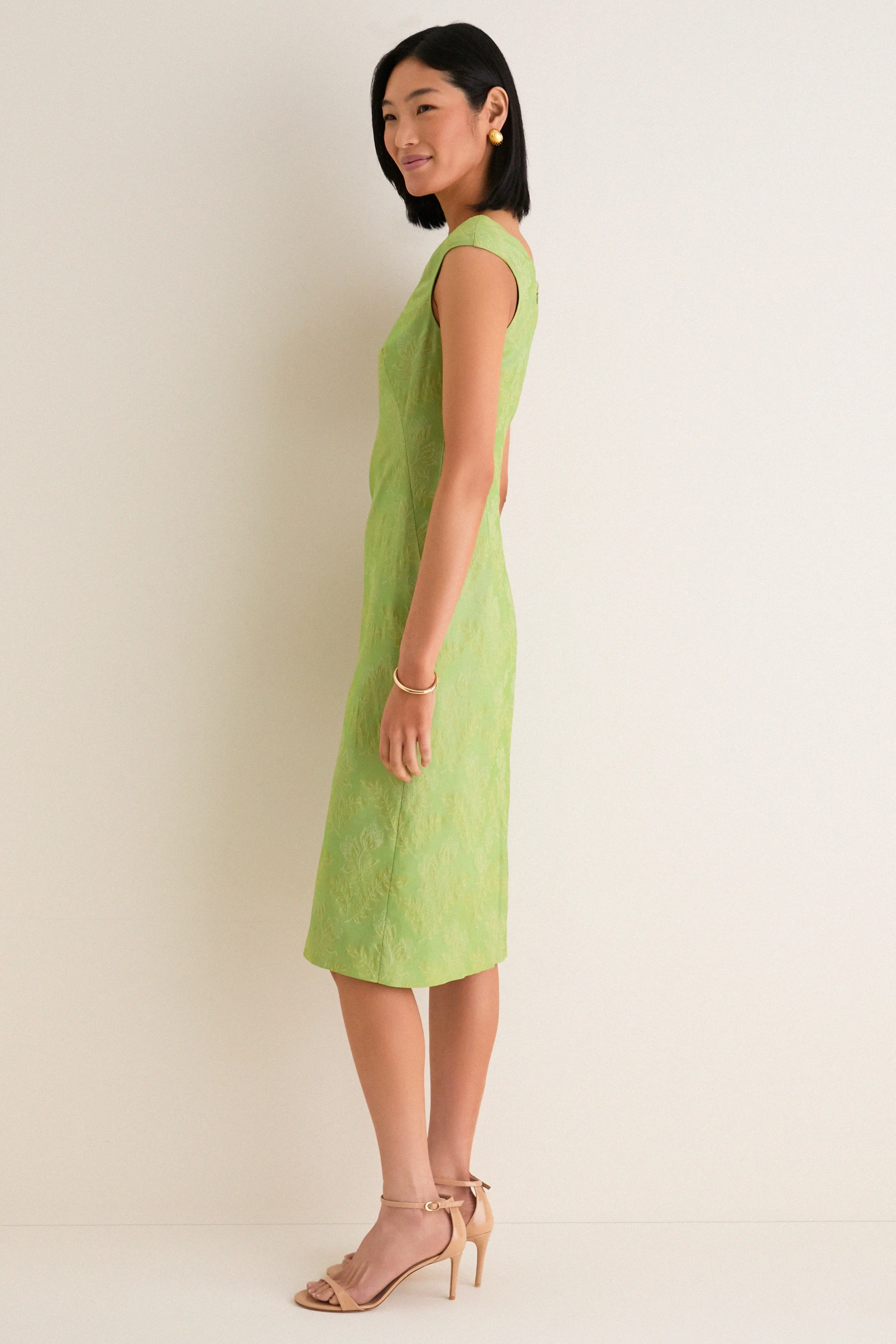 Tuileries Vine Stretch Jacquard Romy Midi Dress sold by Tuckernuck product image thumbnail 5