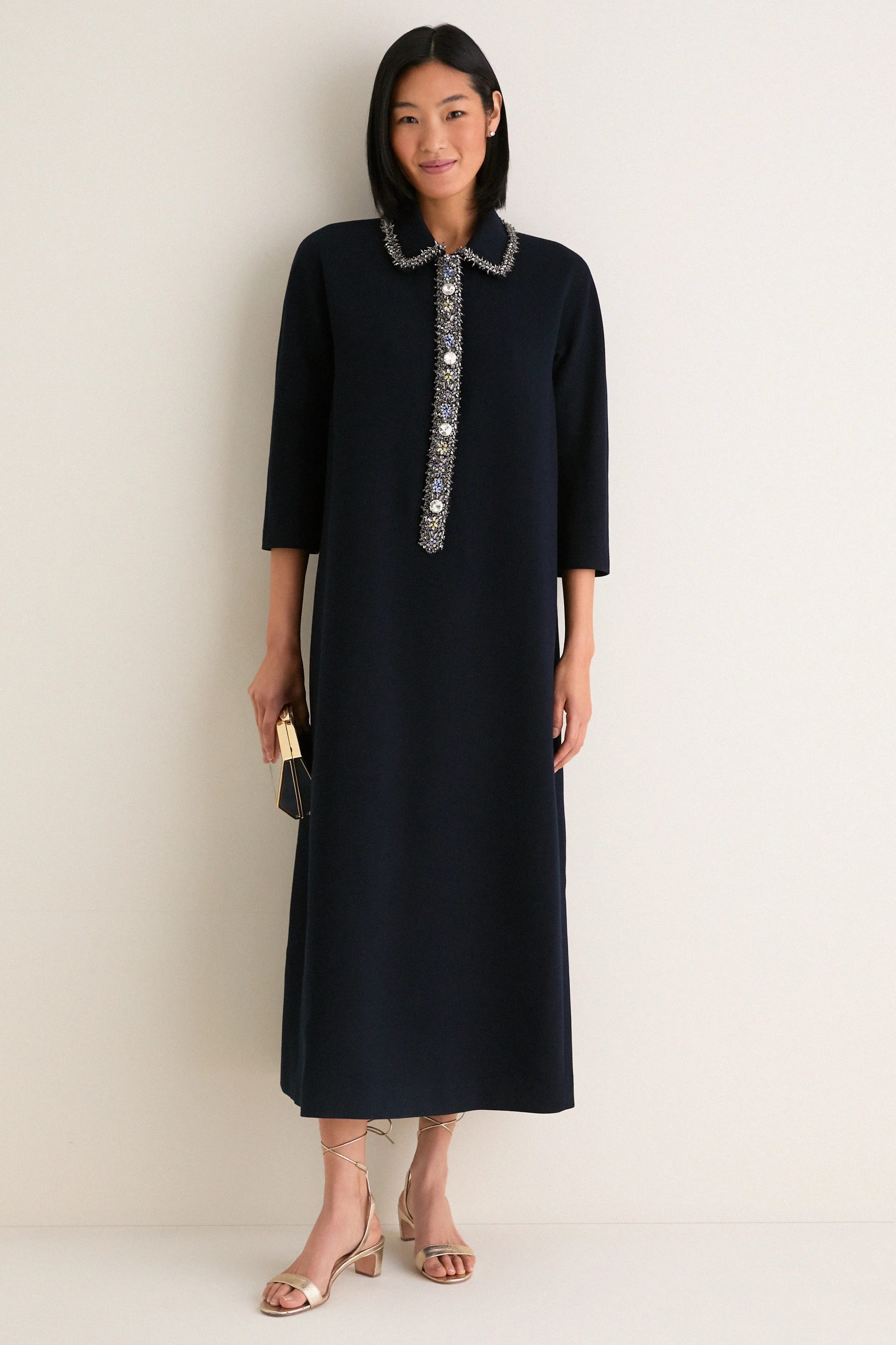 Navy Embellished Nicola Maxi Dress sold by Tuckernuck product image thumbnail 3