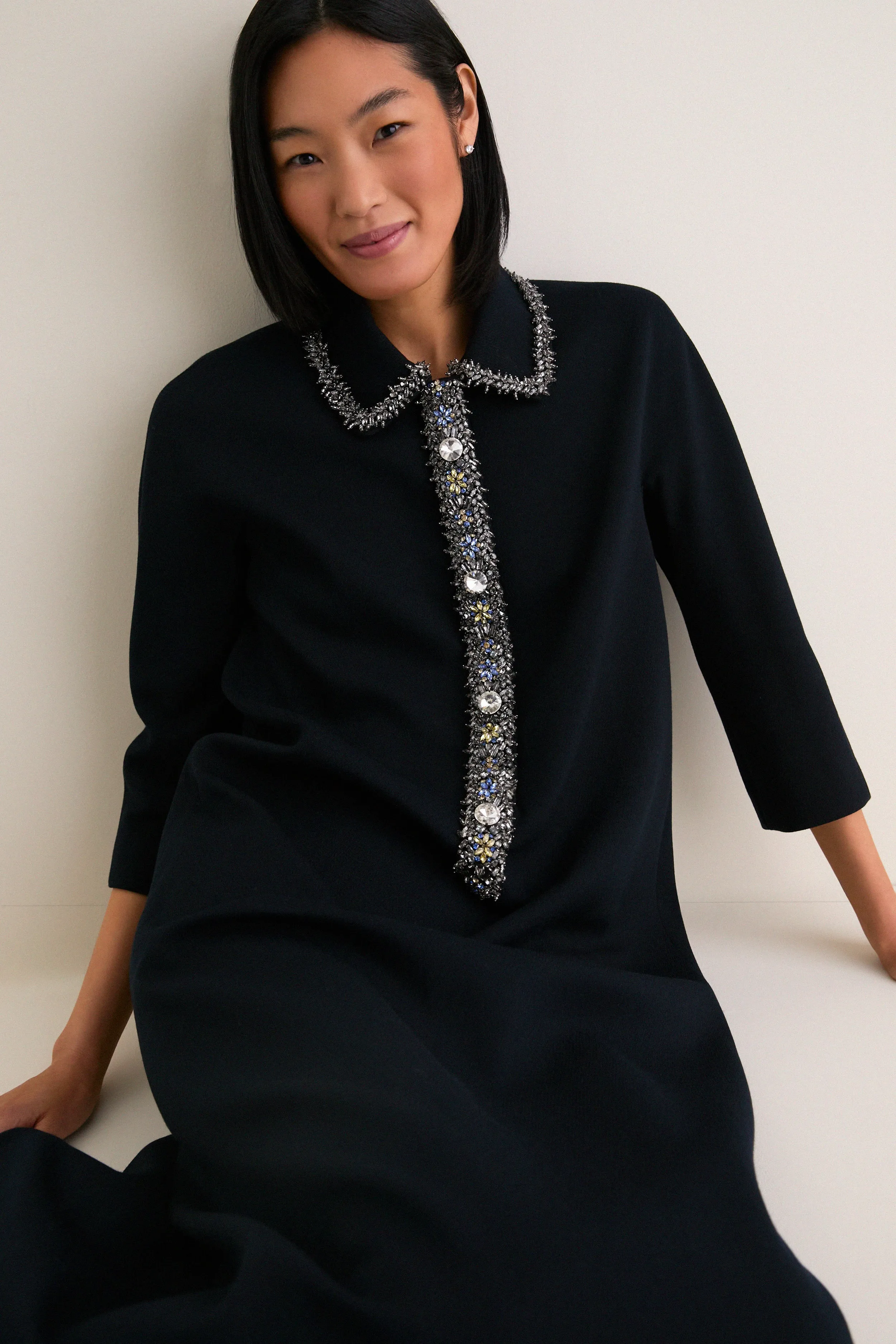 Navy Embellished Nicola Maxi Dress sold by Tuckernuck product image thumbnail 2