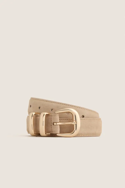 Light Tan Suede Western Belt made by Tuckernuck