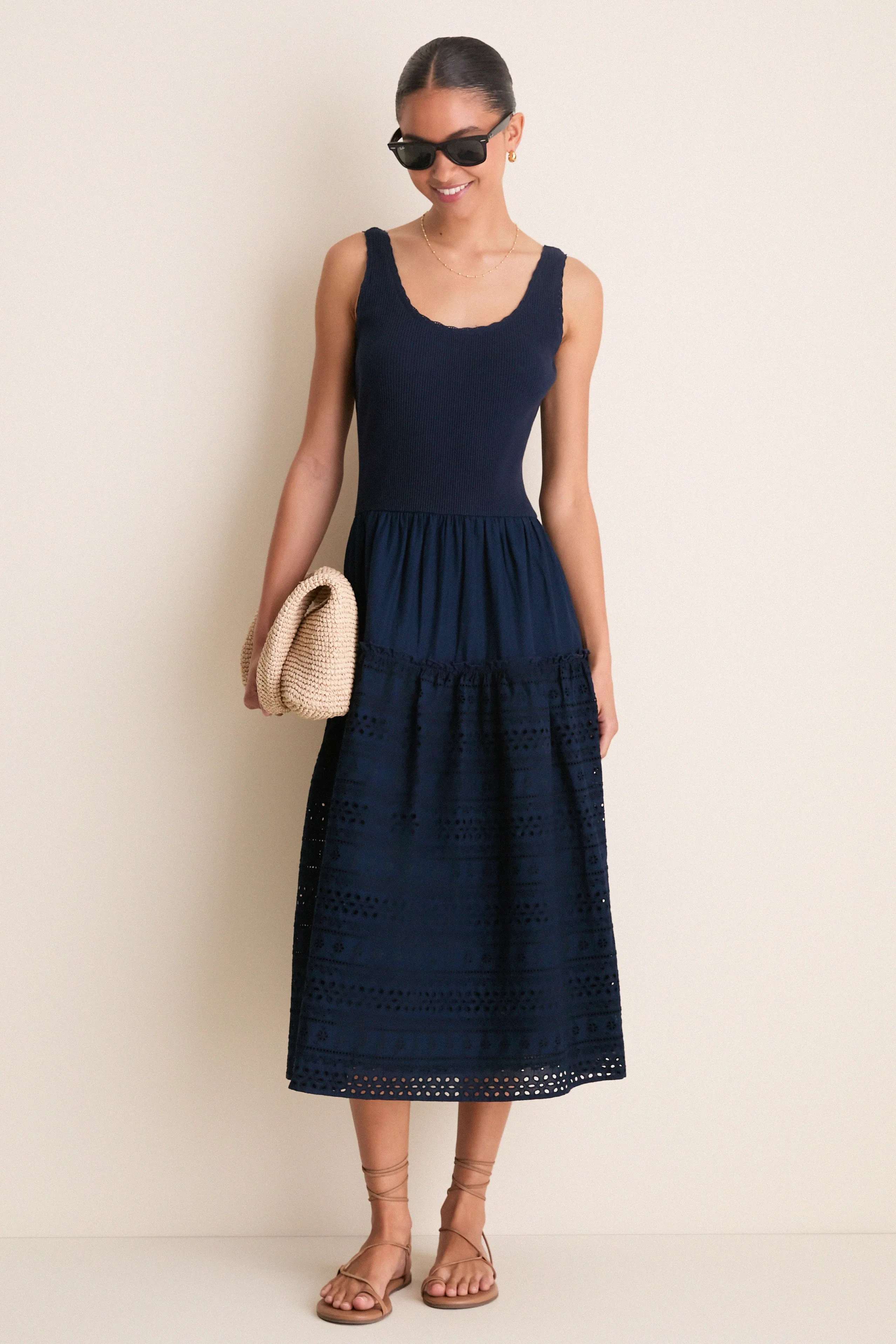 Navy Casey Midi Dress sold by Tuckernuck product image thumbnail 2
