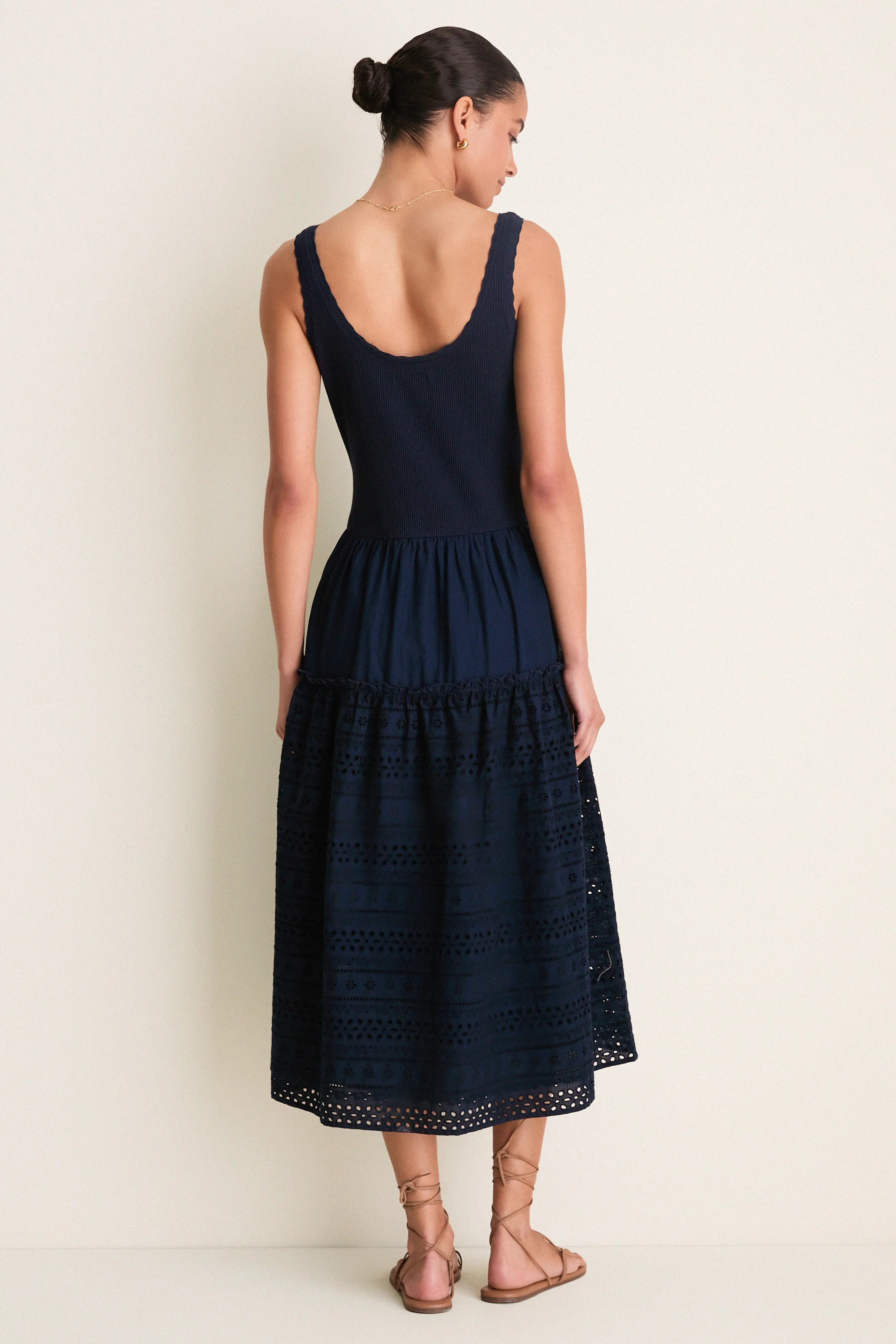 Navy Casey Midi Dress sold by Tuckernuck product image thumbnail 4