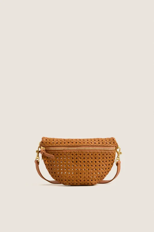 Tan Petite Fanny Bag made by Clare Vivier