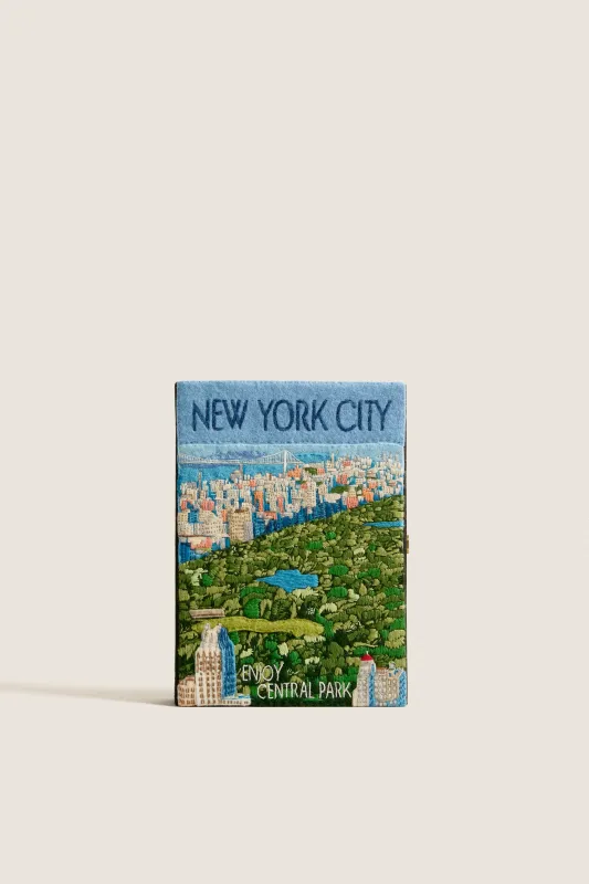 Black New York City Book Clutch made by Tuckernuck