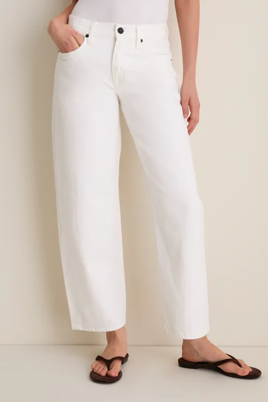 White Jamie Ankle Curve Jean made by SLVRLAKE