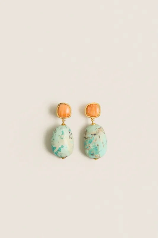 Multi Citrus Splash Earrings made by Lizzie Fortunato