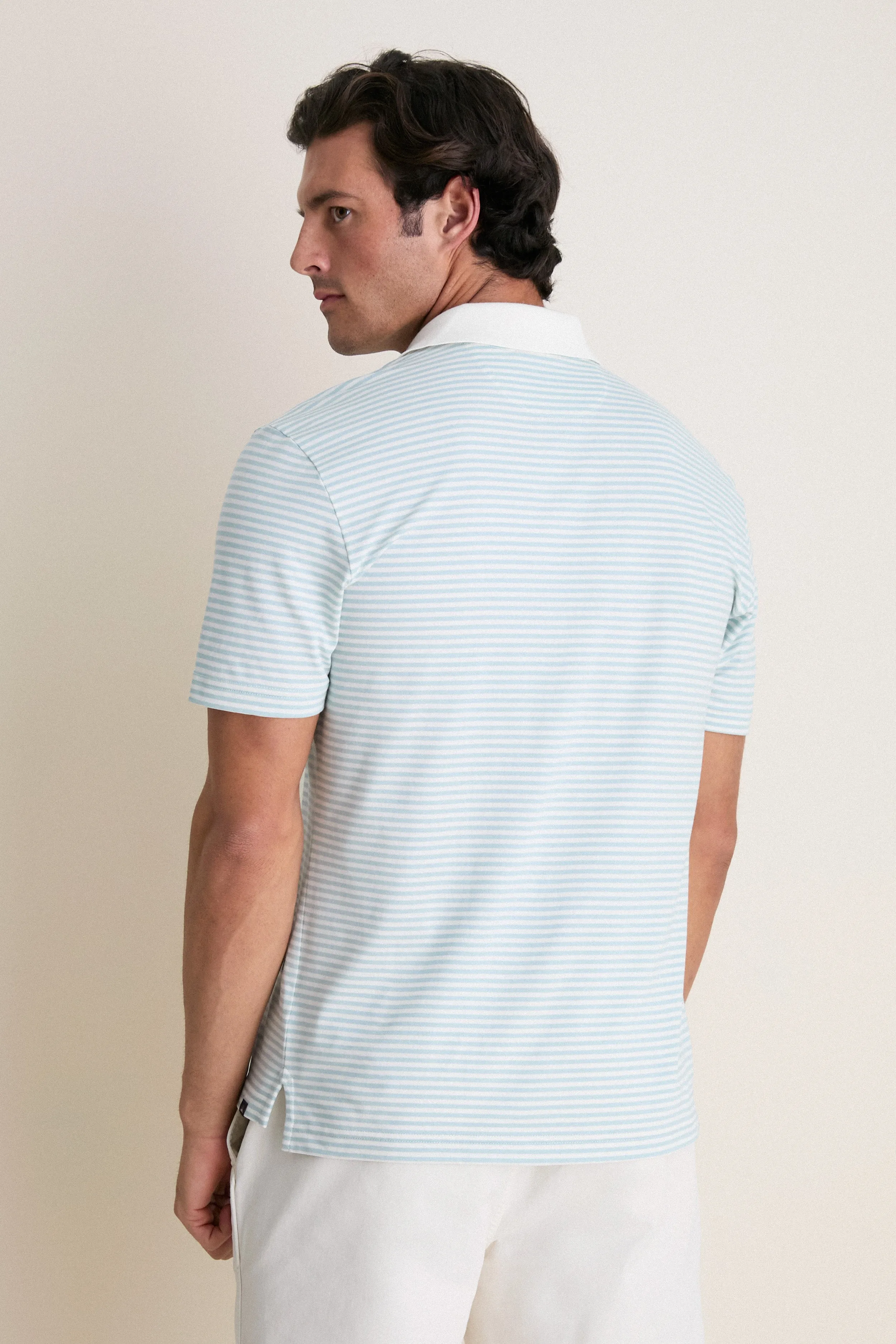 Beach Fog Stripe Movement Pique Polo sold by Tuckernuck product image thumbnail 4