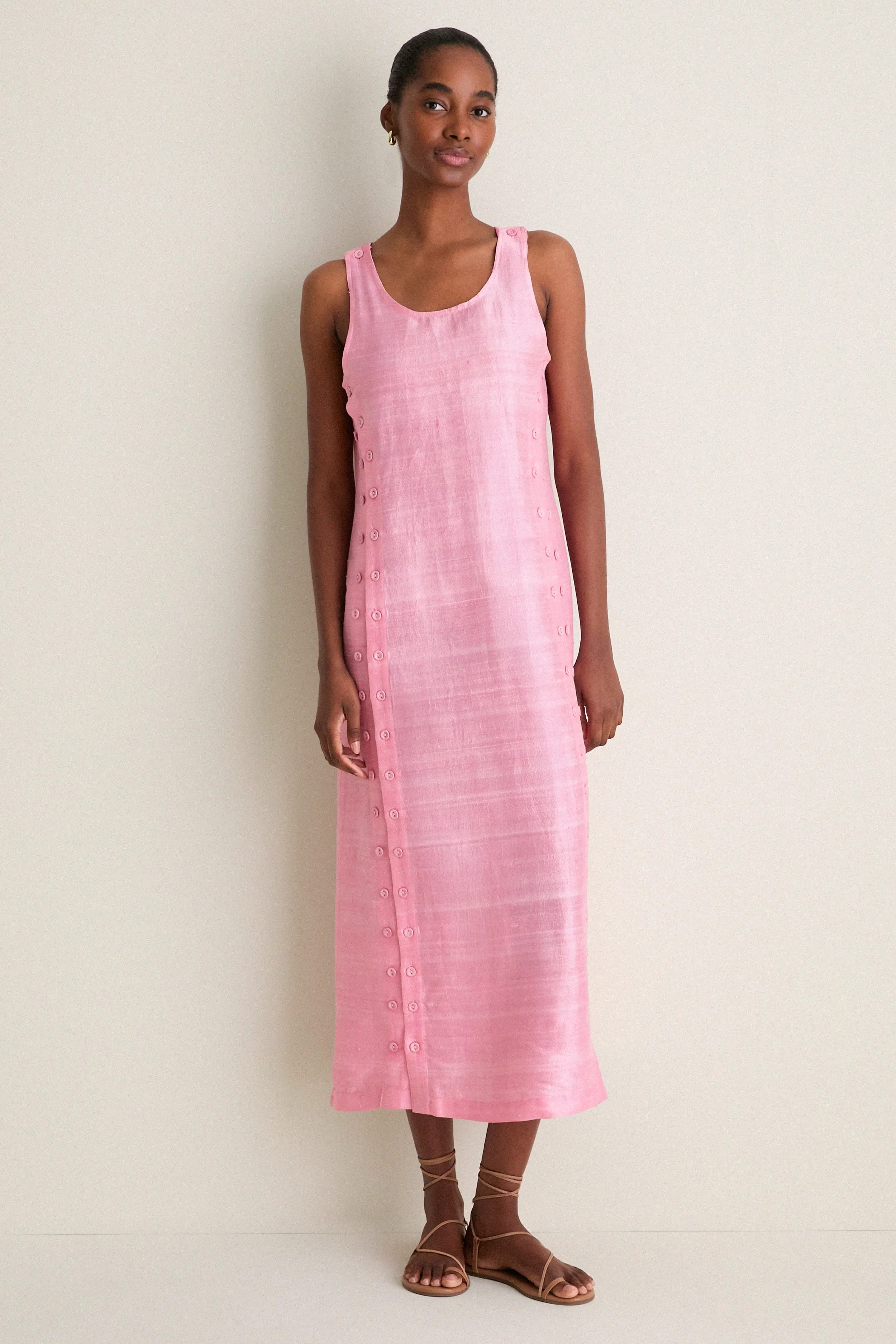 Petal Pink Palmo Midi Dress sold by Tuckernuck