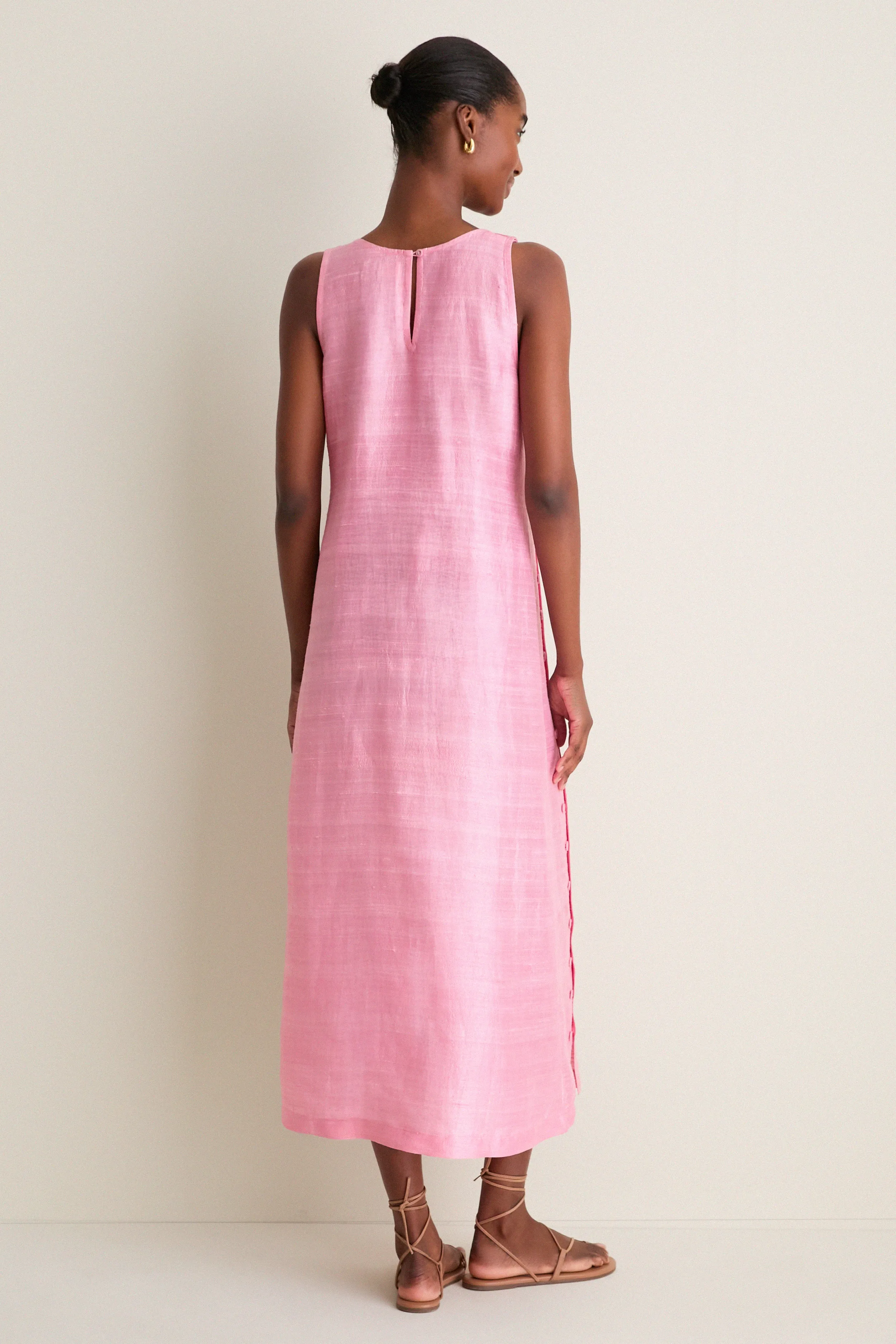 Petal Pink Palmo Midi Dress sold by Tuckernuck product image thumbnail 4