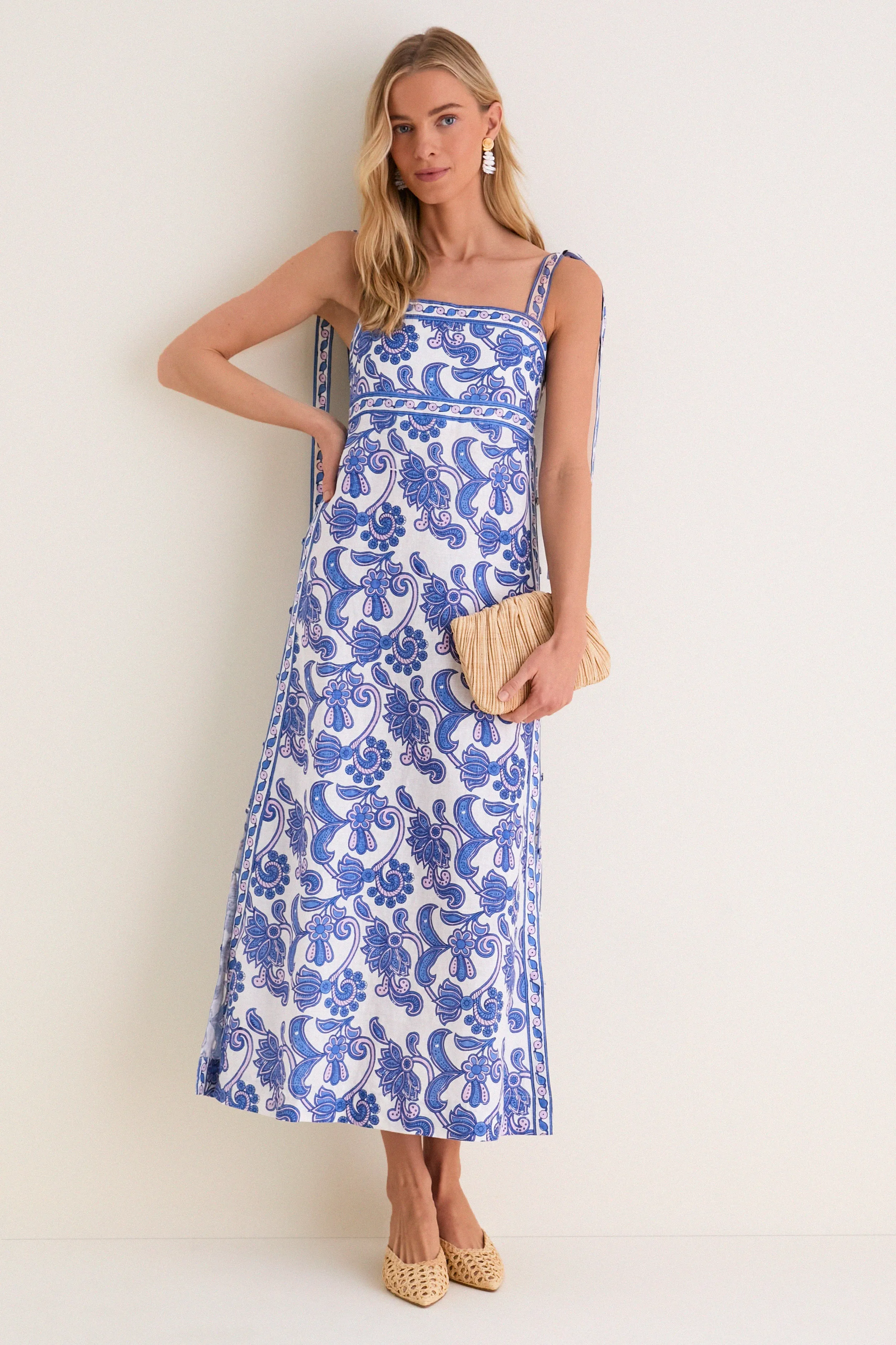 Brocade Azul Tali Maxi Dress sold by Tuckernuck product image thumbnail 2