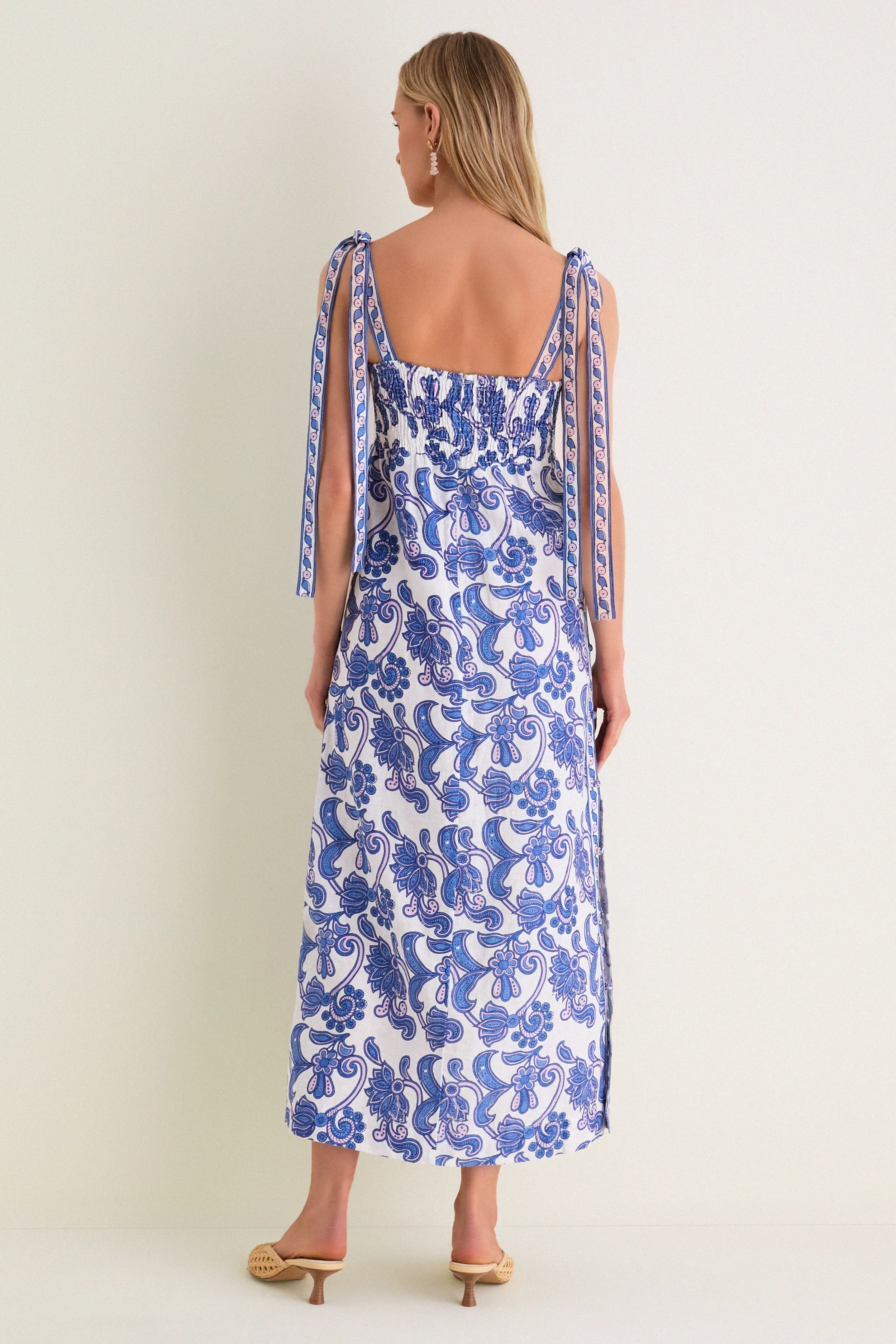 Brocade Azul Tali Maxi Dress sold by Tuckernuck product image thumbnail 4