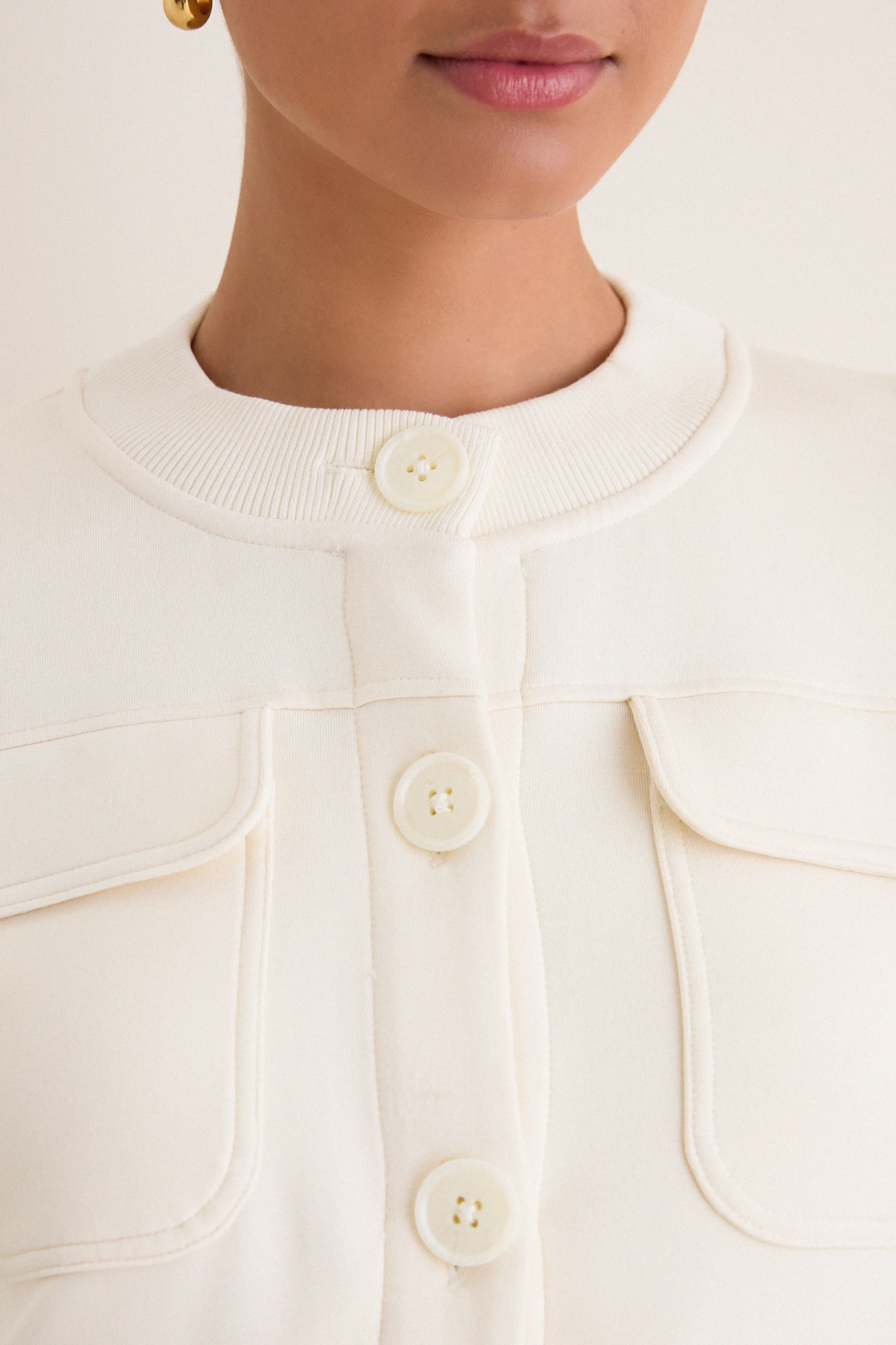 Pristine Hartwell Button Through Sweat sold by Tuckernuck product image thumbnail 5