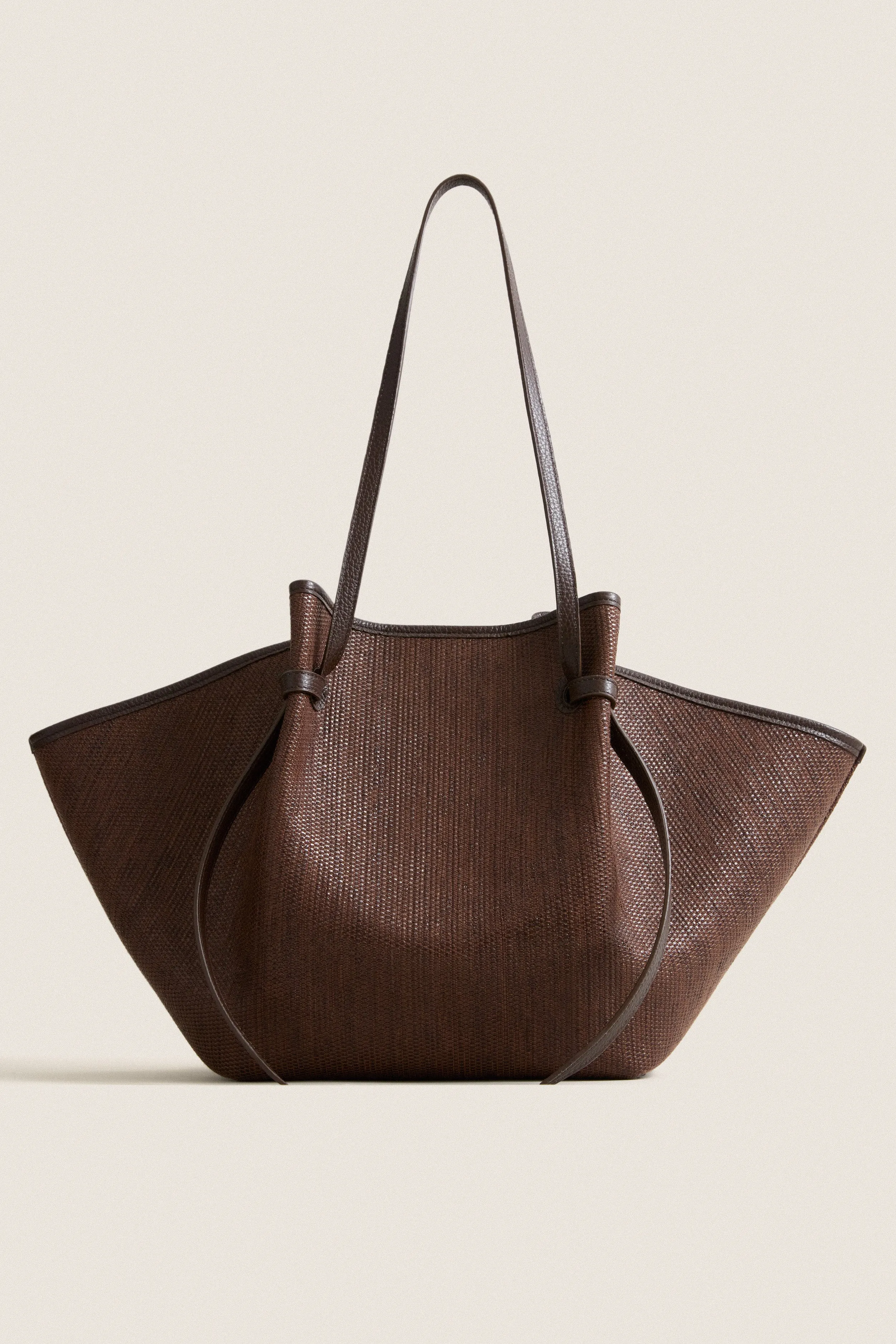 Fudge Large Woven Raffia Mochi Bag sold by Tuckernuck