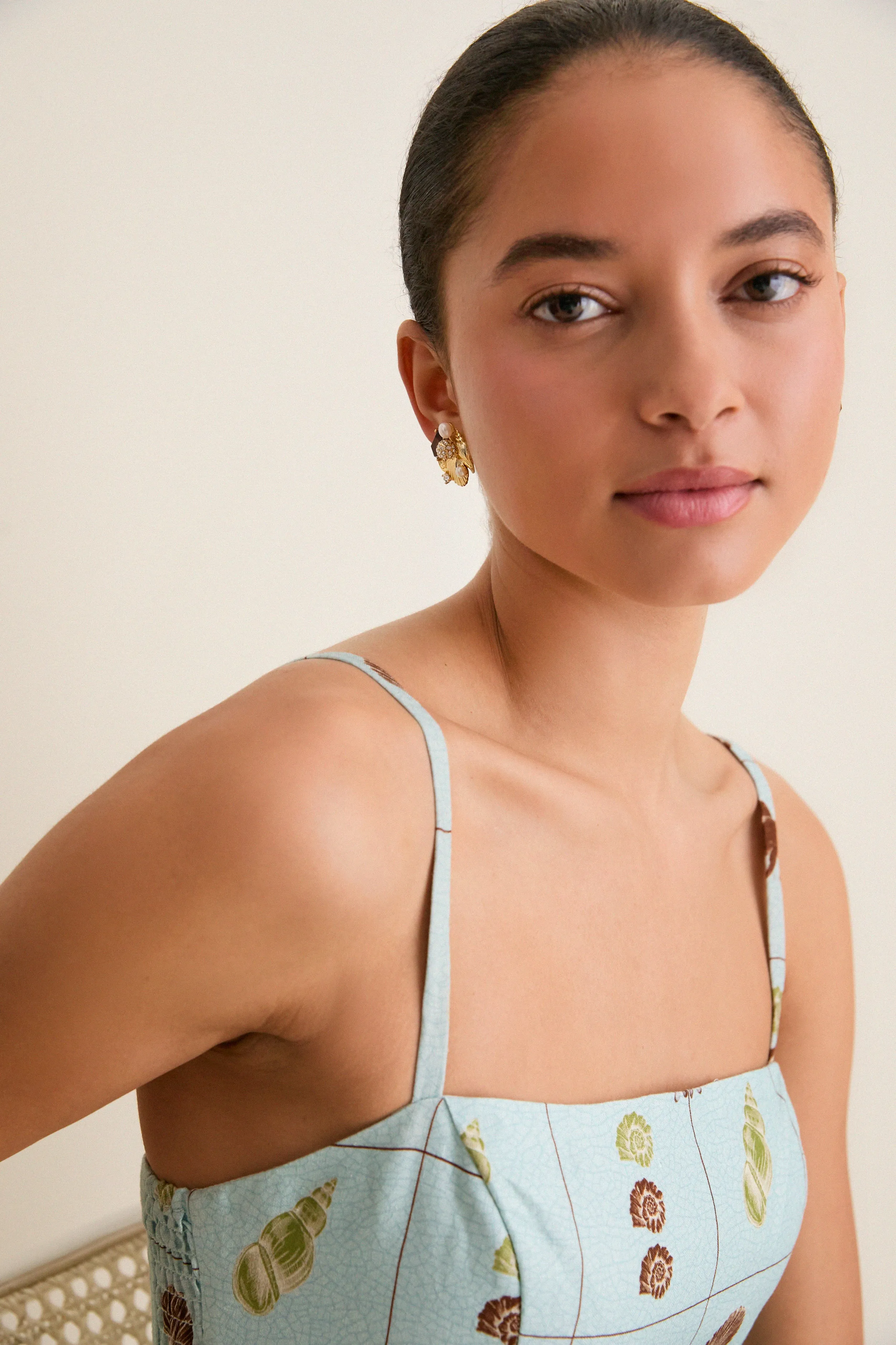 Gold Majolica Earrings sold by Tuckernuck product image thumbnail 2