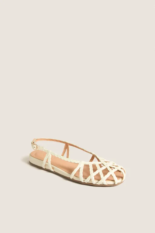 Off White Kardia Sandals made by Ancient Greek Sandals
