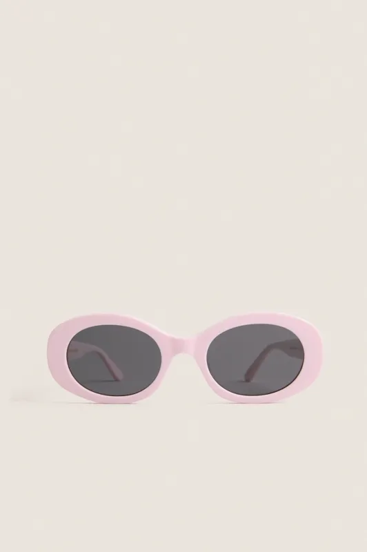 Powder Pink Polarized Lainey Sunglasses made by Diff Eyewear