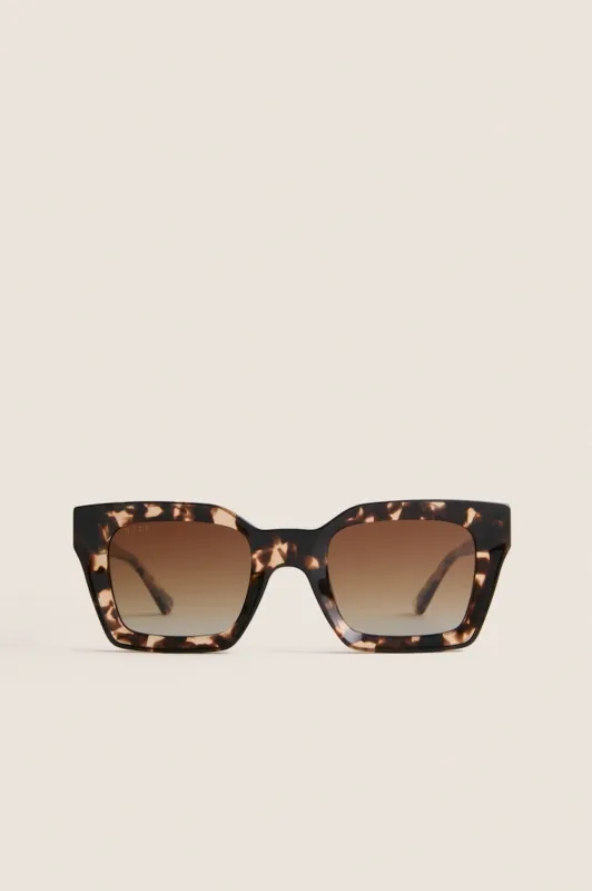 Espresso Tortoise Polarized Greer Sunglasses made by Diff Eyewear