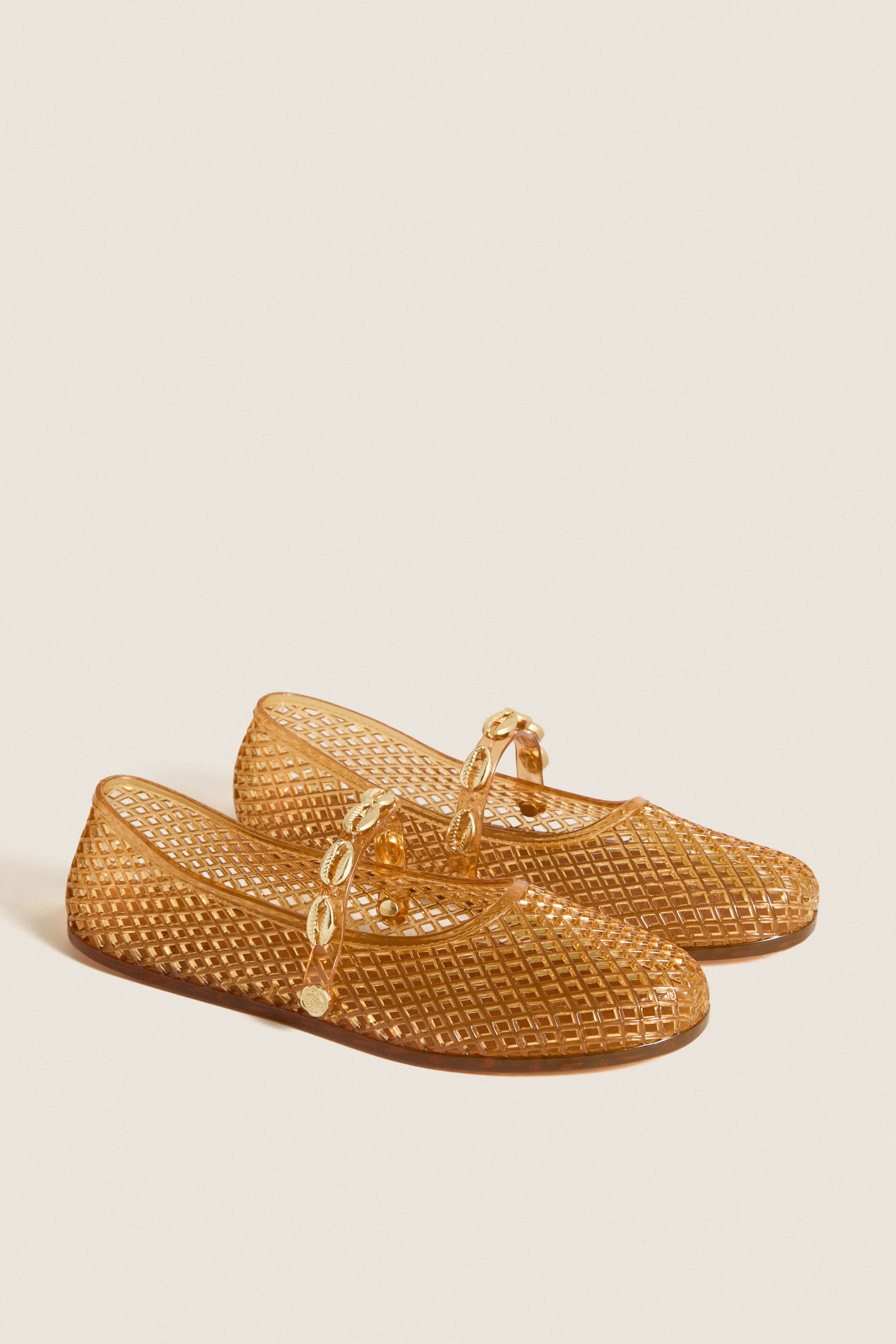 Caramel Iro Shells Jelly Flats sold by Tuckernuck product image thumbnail 4