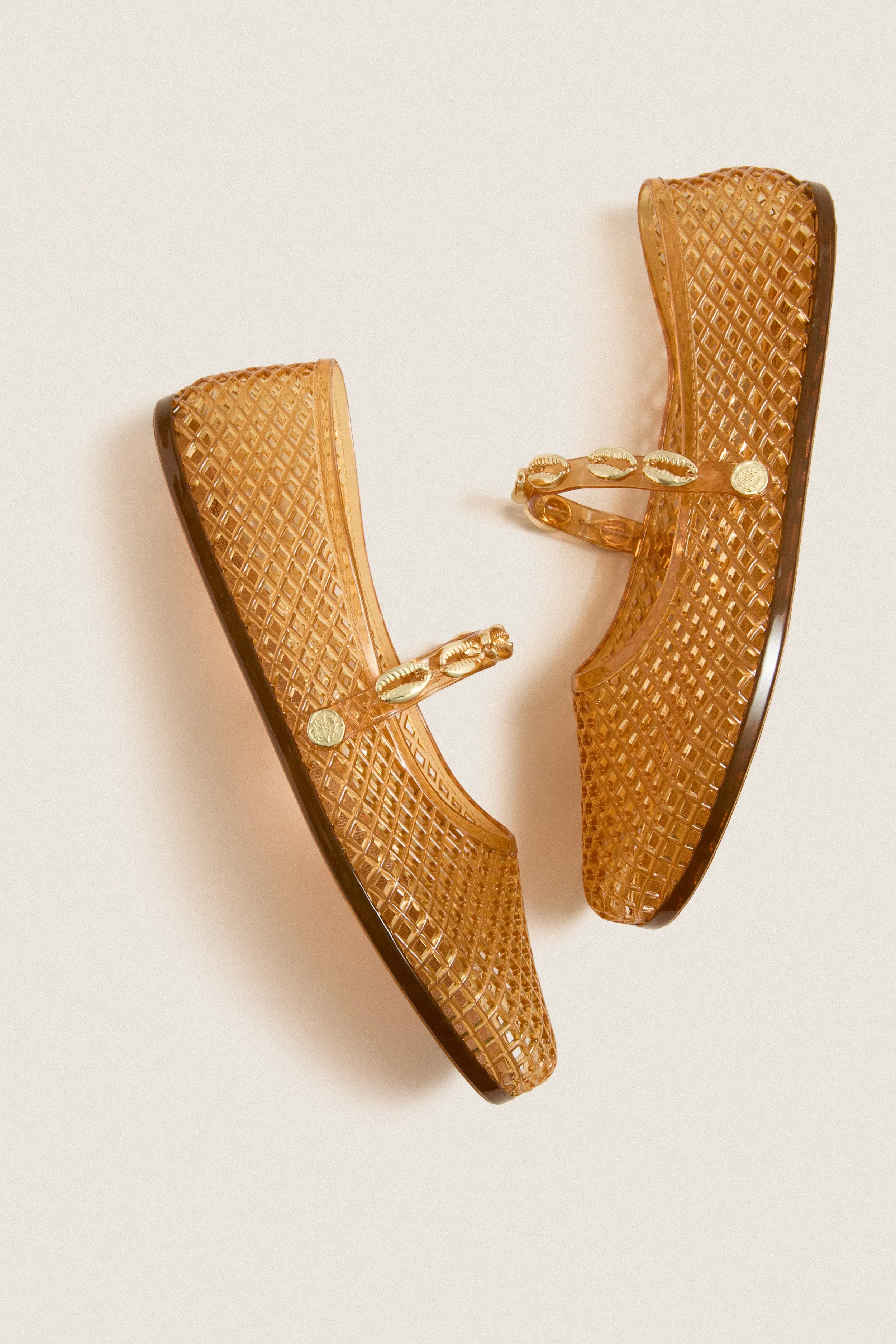 Caramel Iro Shells Jelly Flats sold by Tuckernuck product image thumbnail 5