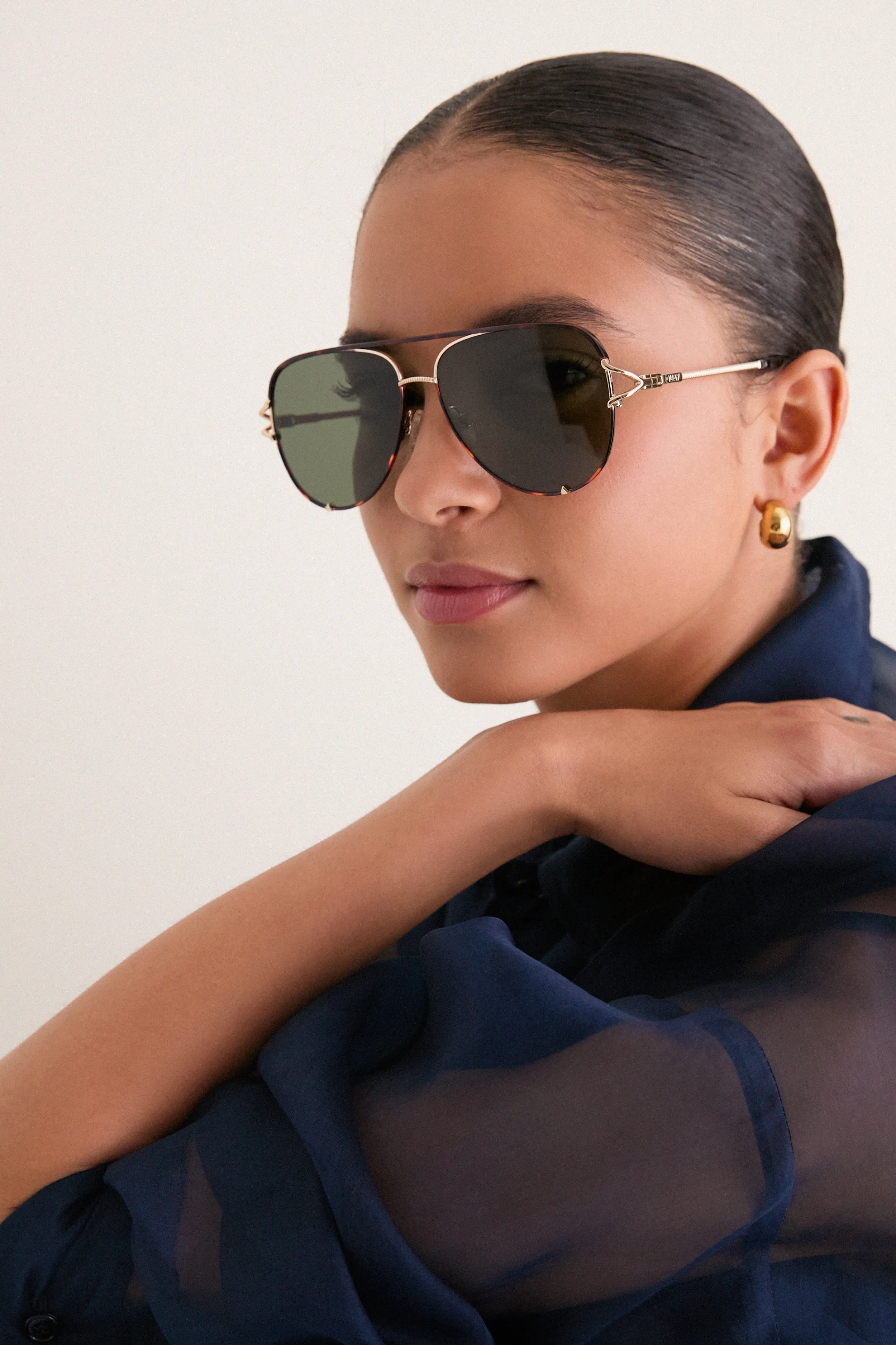 Dark Tort High Key Twist Sunglasses sold by Tuckernuck product image thumbnail 2