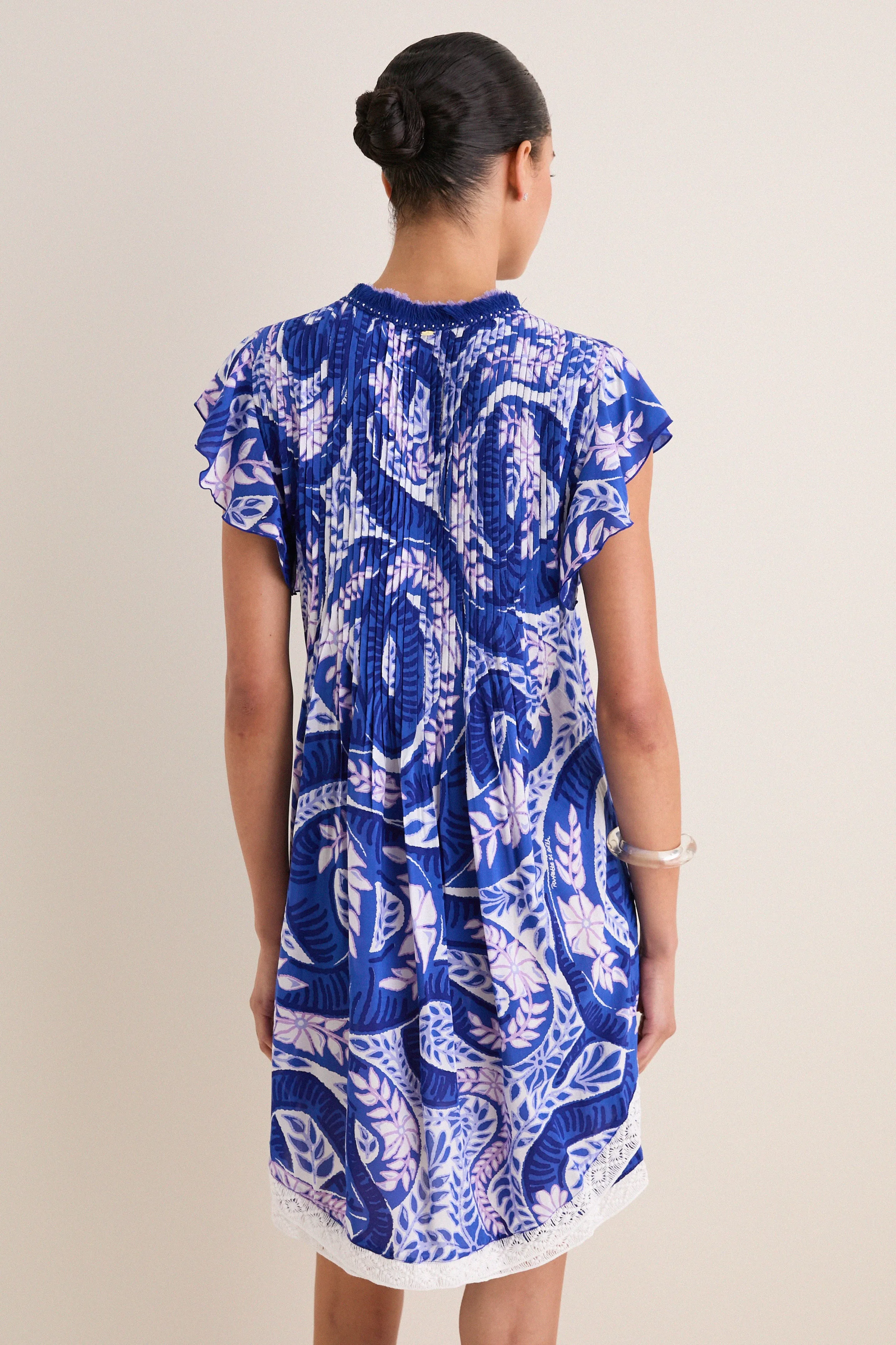 Blue Holy Snake Mini Sasha Dress sold by Tuckernuck product image thumbnail 5